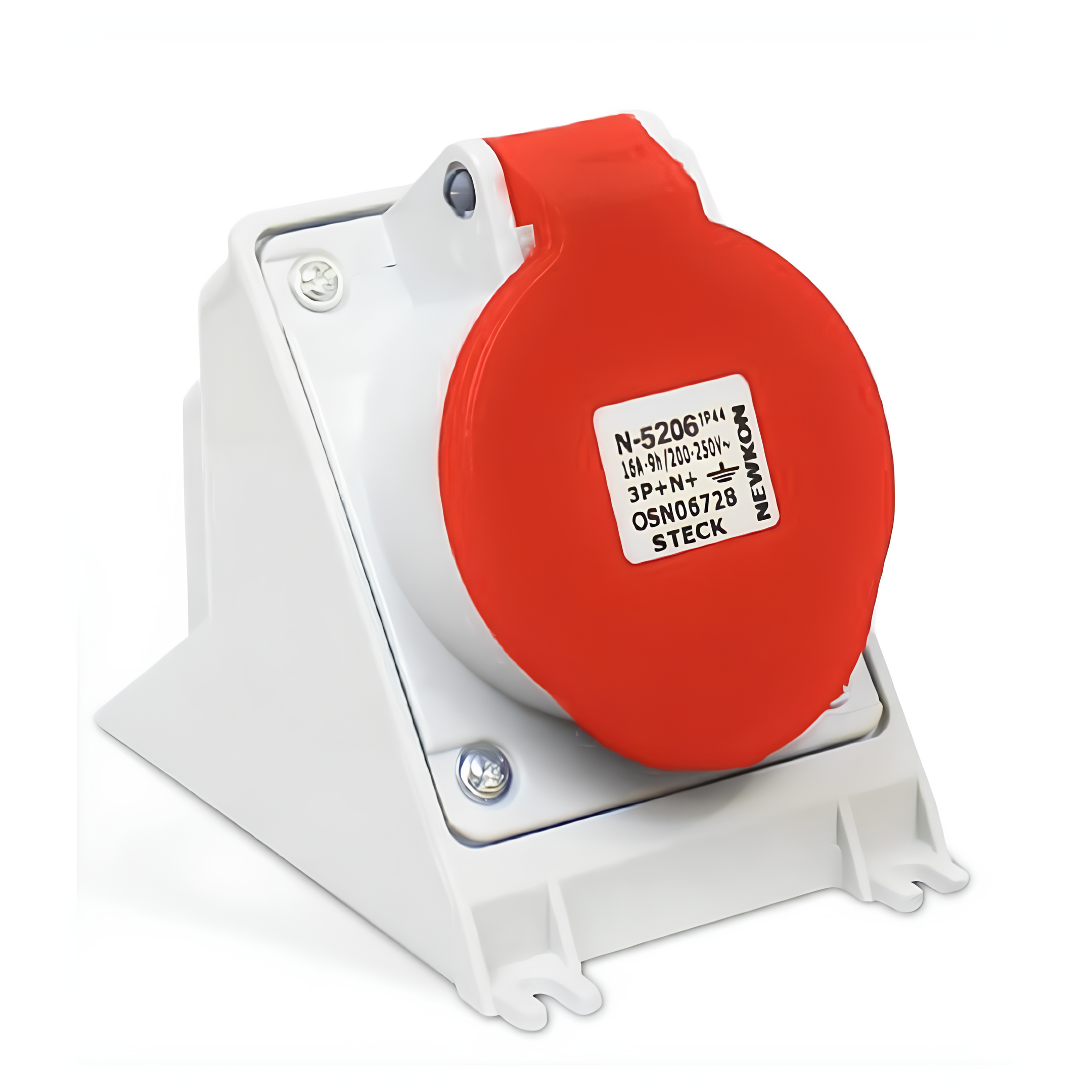 Tomada Sobrepor 3P+N+T 32A 380/440V Vermelho - N5206 - Steck