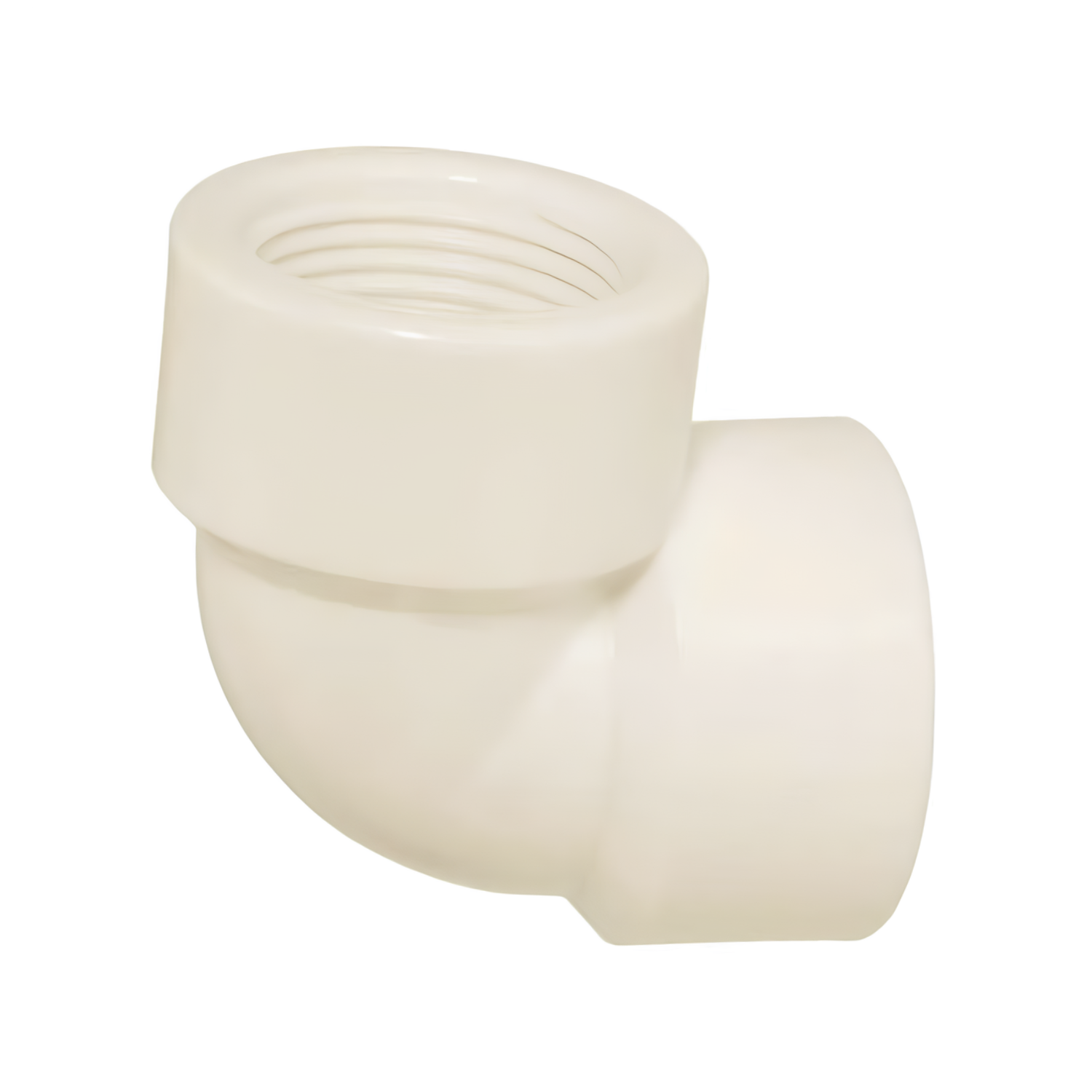 Joelho 90° Roscável Esgoto Série Normal 1" Pvc Branco Amanco