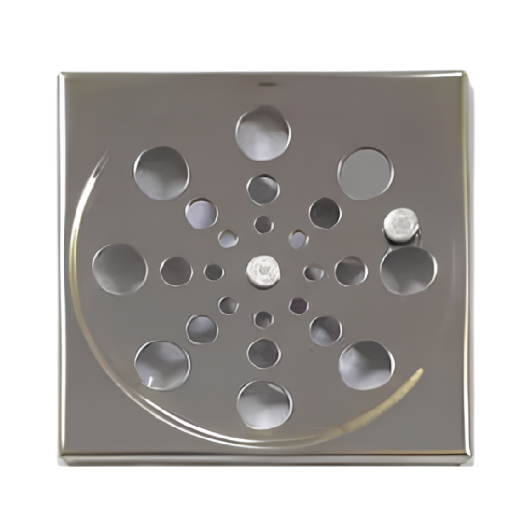 Grelha Ralo Quadrado Inox 10Cm C/Fecho