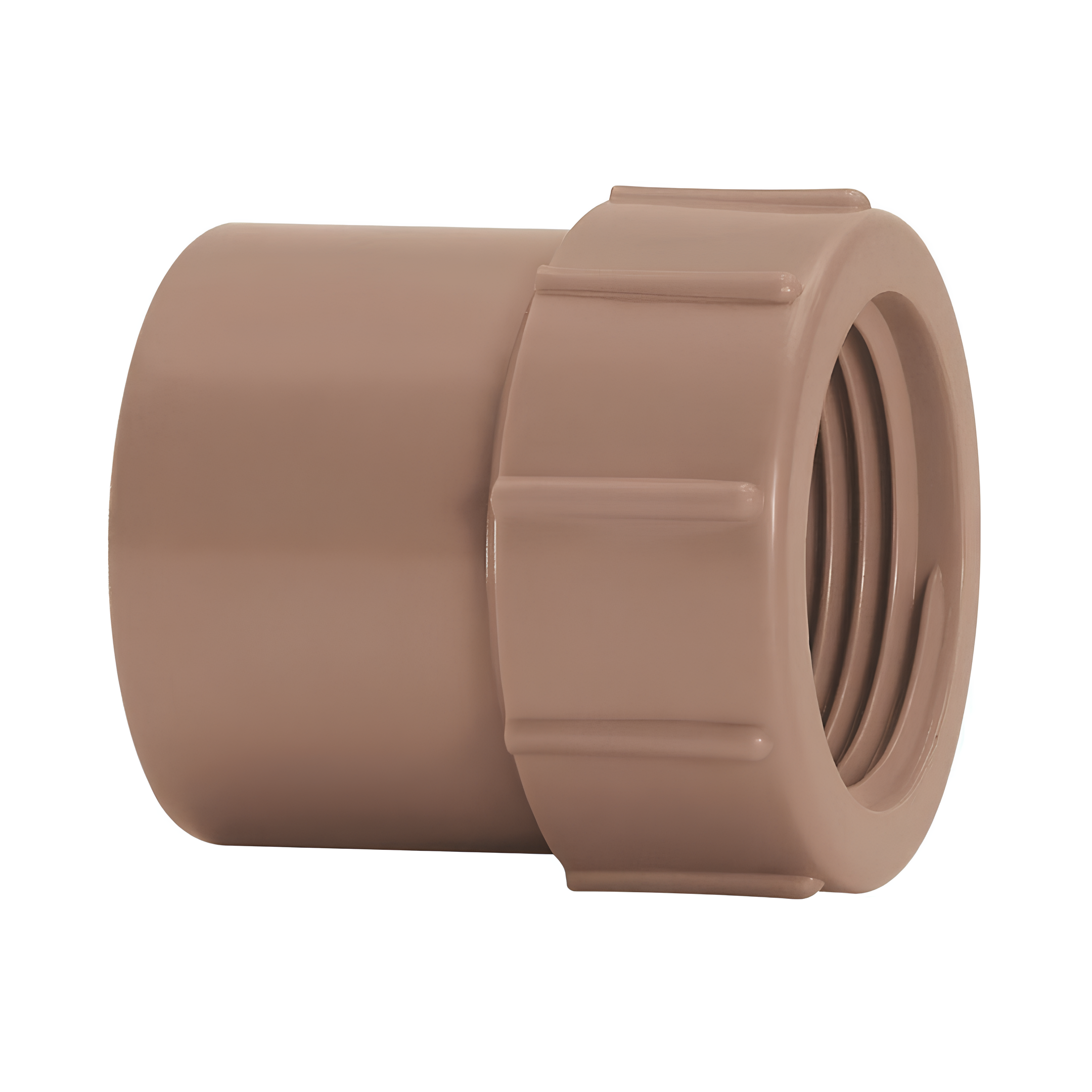 Luva Soldável Com Rosca (LR) 40mm x 1.1/4" Pvc Marrom 11955 Amanco