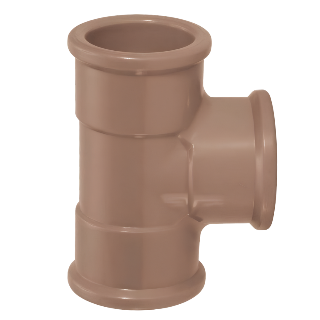 Tê Soldável 85mm Pvc Marrom 11841 Amanco