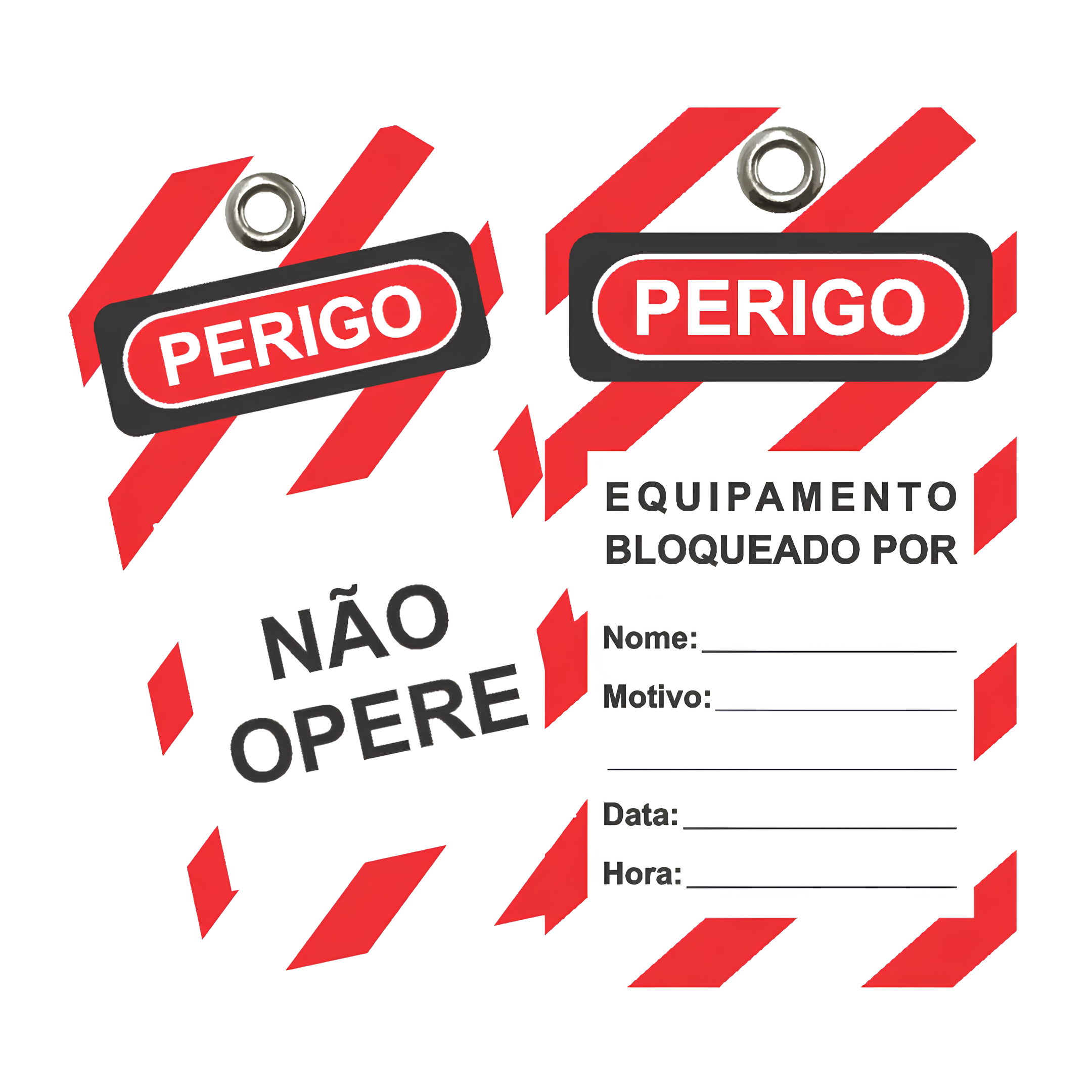 Etiqueta De Bloqueio Sinalizadora Nr-10 Etf1sf Tagout