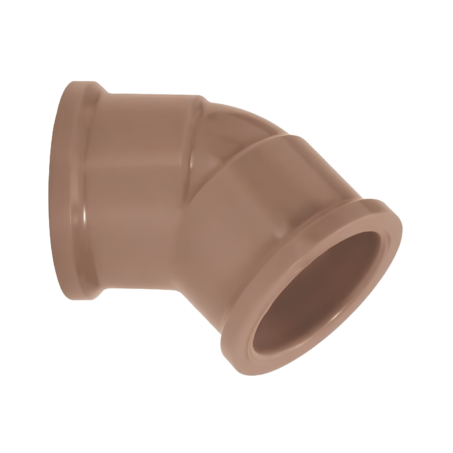 Joelho Soldavel 45° 50mm Pvc Marrom 11645 Amanco