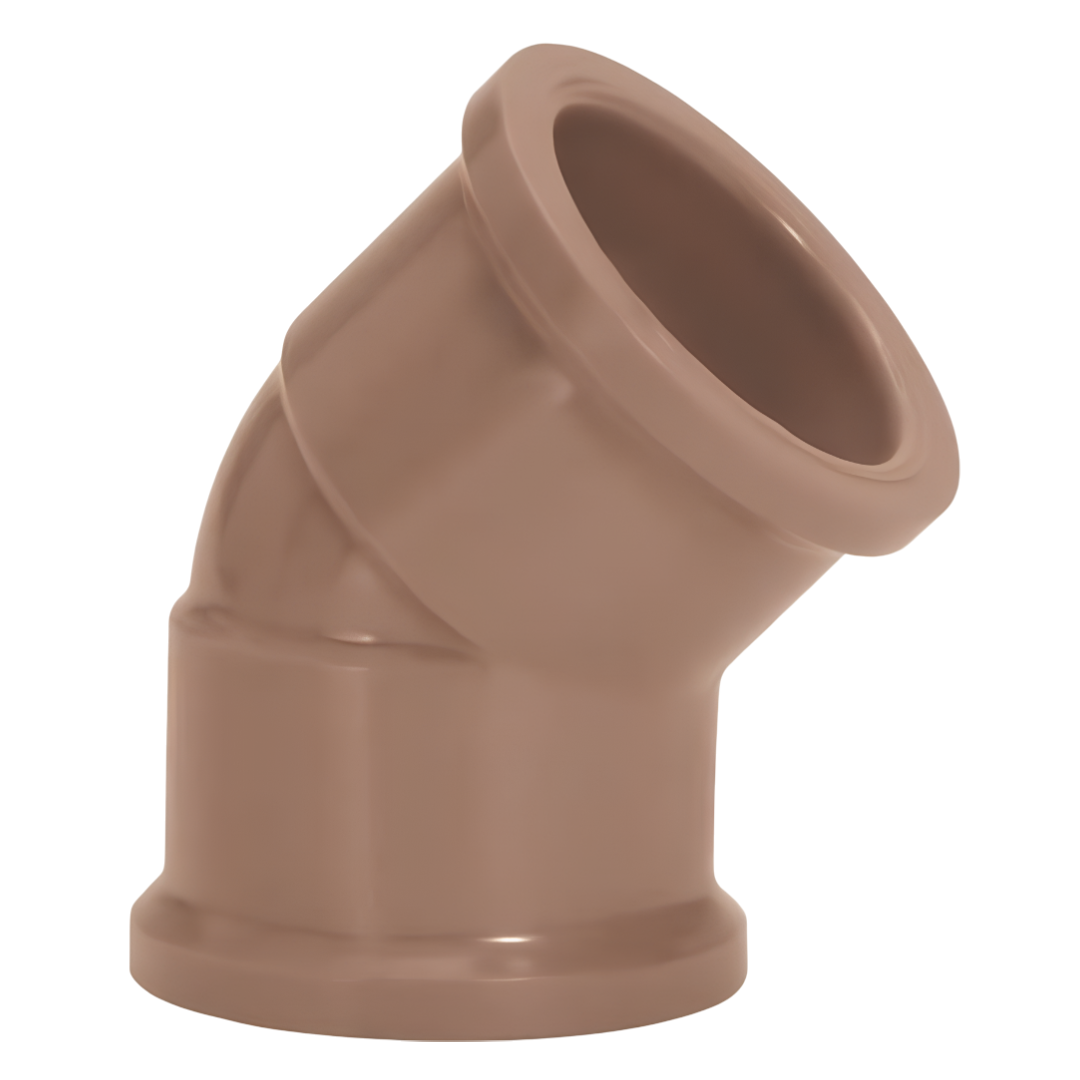 Joelho Soldavel 45° 25mm Pvc Marrom 11642 Amanco