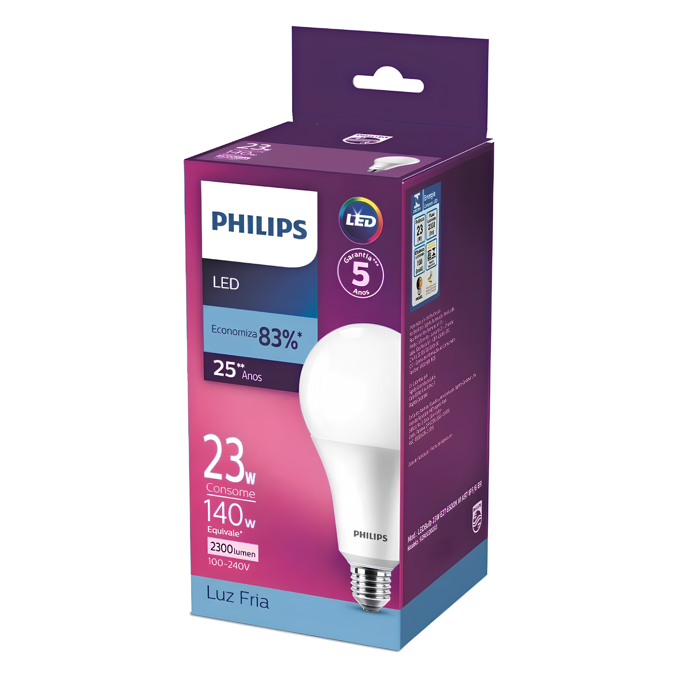 Lampada Led Bulbo 23W 6500K 2300Lm 150° Bivolt E27 Philips
