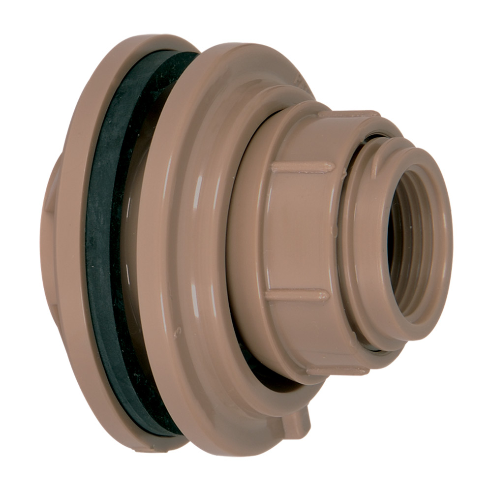 Adaptador Flange Rosca Interna Caixa D'água 75mm x 2.1/2 Pvc Marrom 92723 Amanco