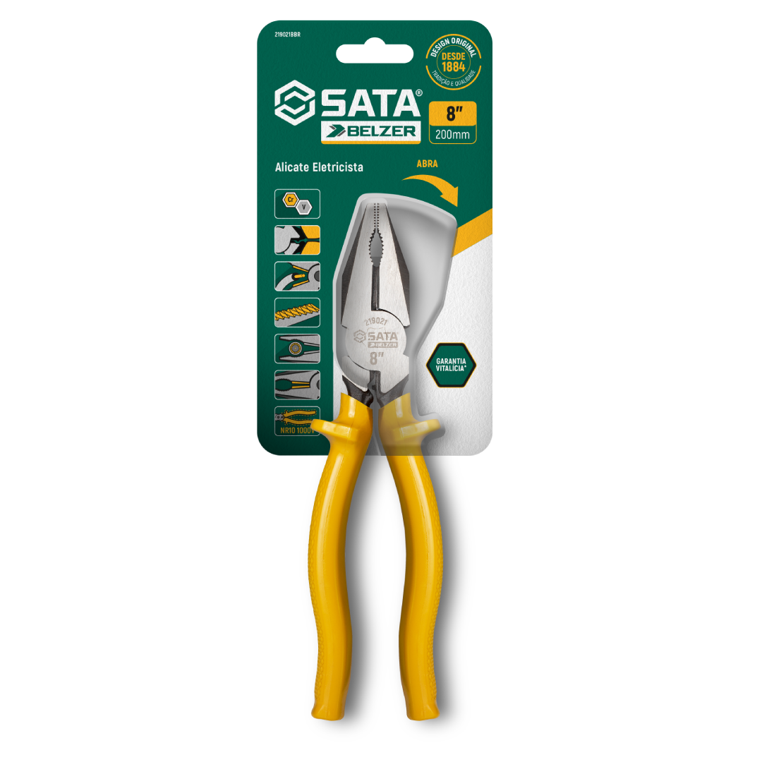 Alicate Belzer Eletricista 8 pol. 219021bbr