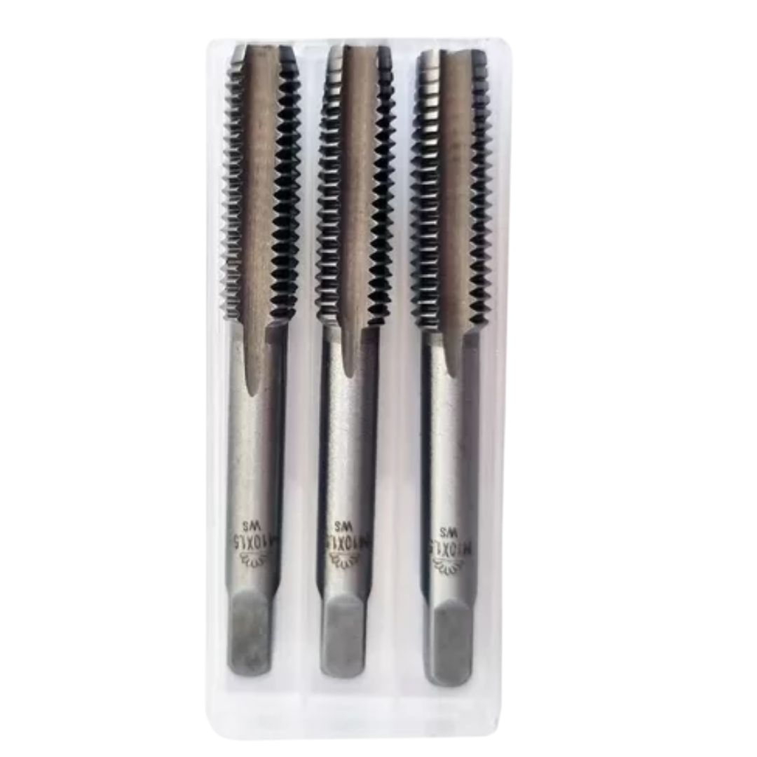 Jogo de Macho Manual 5/32" Aço Rápido Hss Din 351 Htom