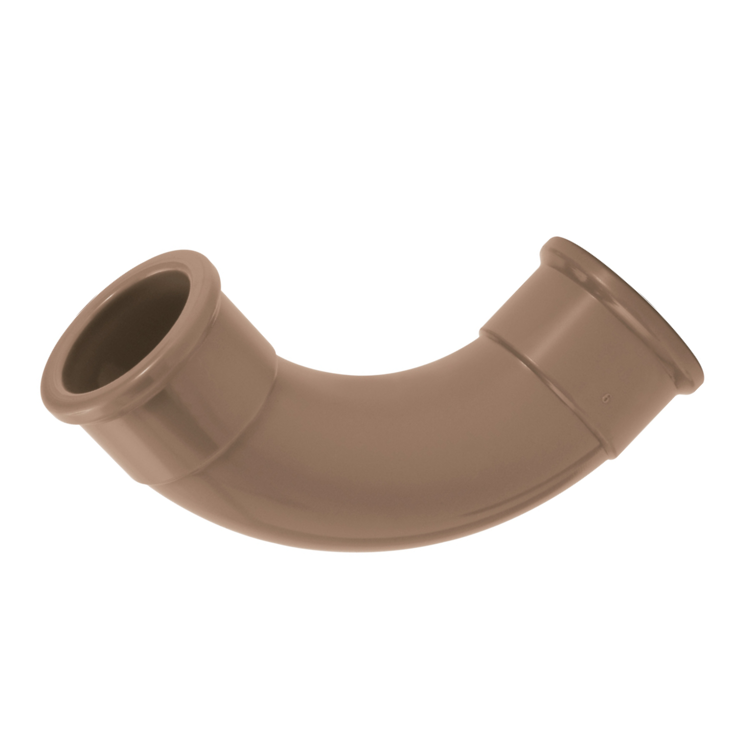 Joelho Soldavel 90° 2.1/2" 75mm Pvc Marrom Amanco