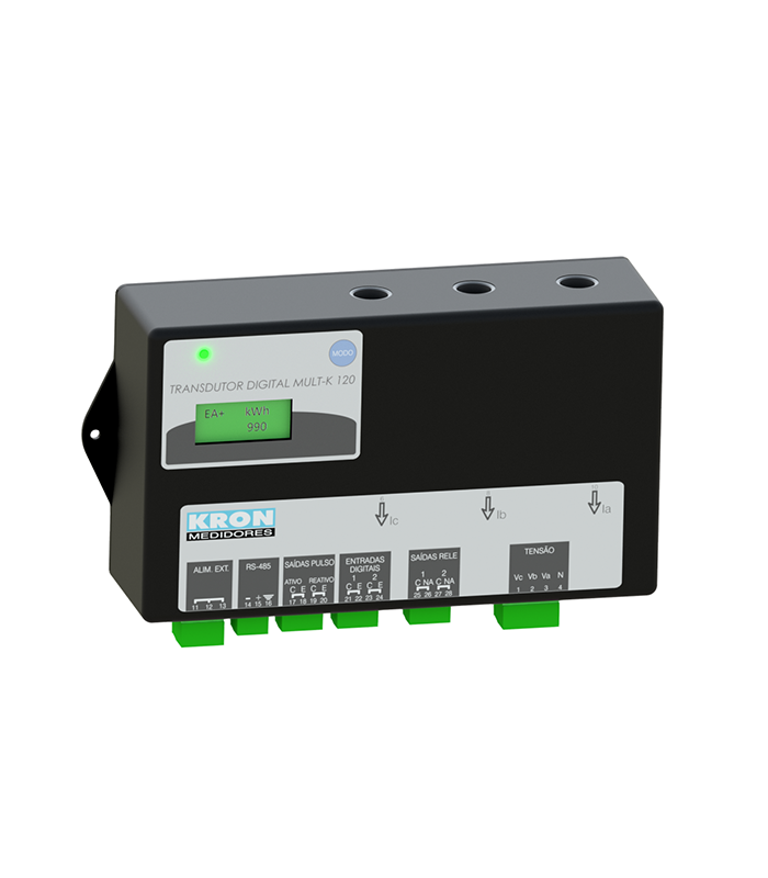 Medidor de energia Multi K120 Medição direta 120Aca Kron
