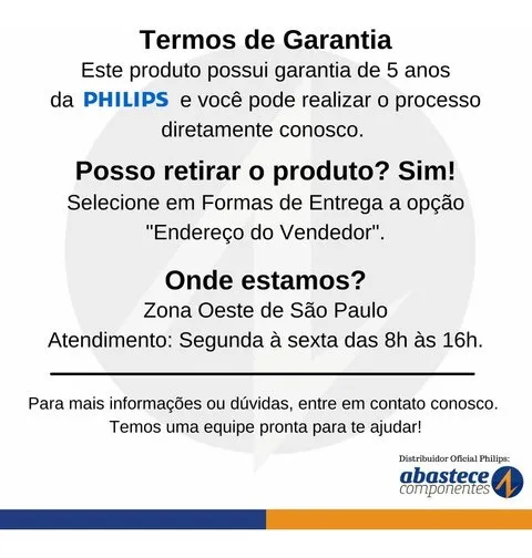 Lampada Led Bulbo 11W 1018Lm 180° Bivolt E27 Philips