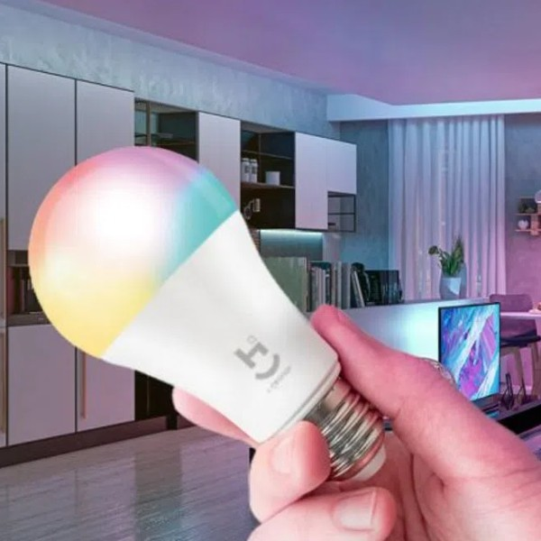 Lampada Led Inteligente 10W 800Lm E27 Wifi Bivolt Geonav