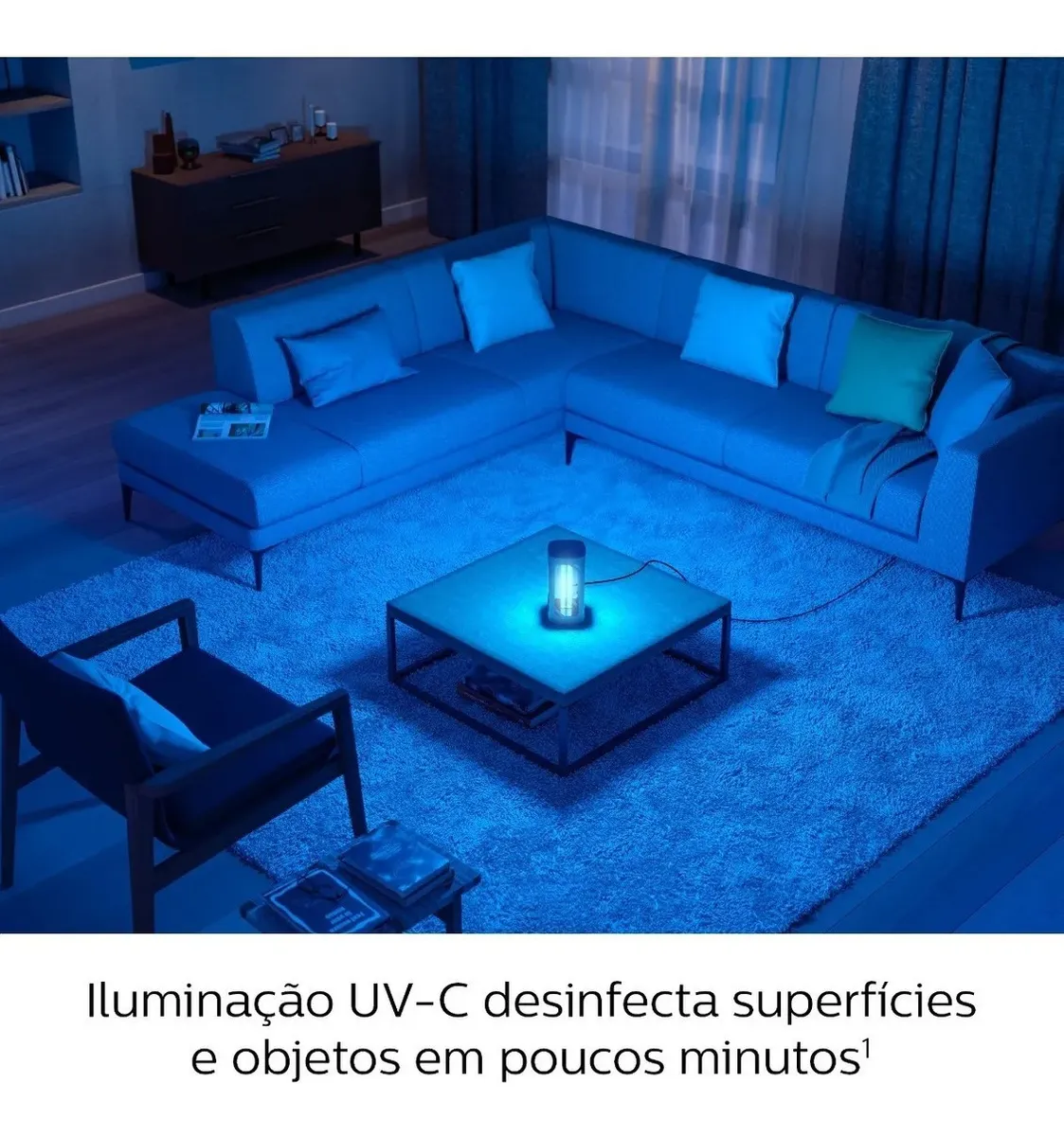 Luminaria De Mesa UV-C De Desinfecção Germicida 24W Philips