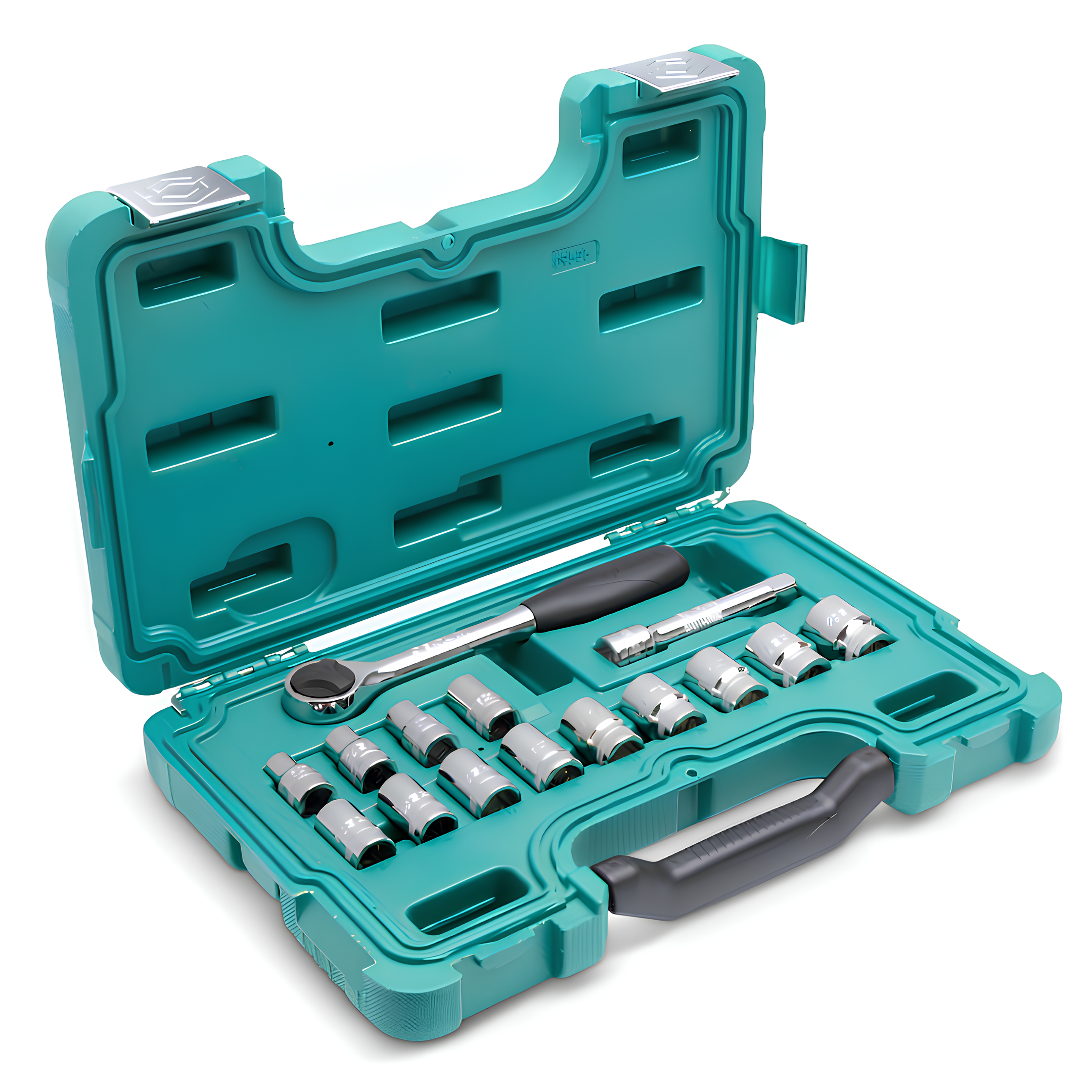 Jogo Soquetes Sextavado 1/2" Com 15 Peças ST09525SJ Sata
