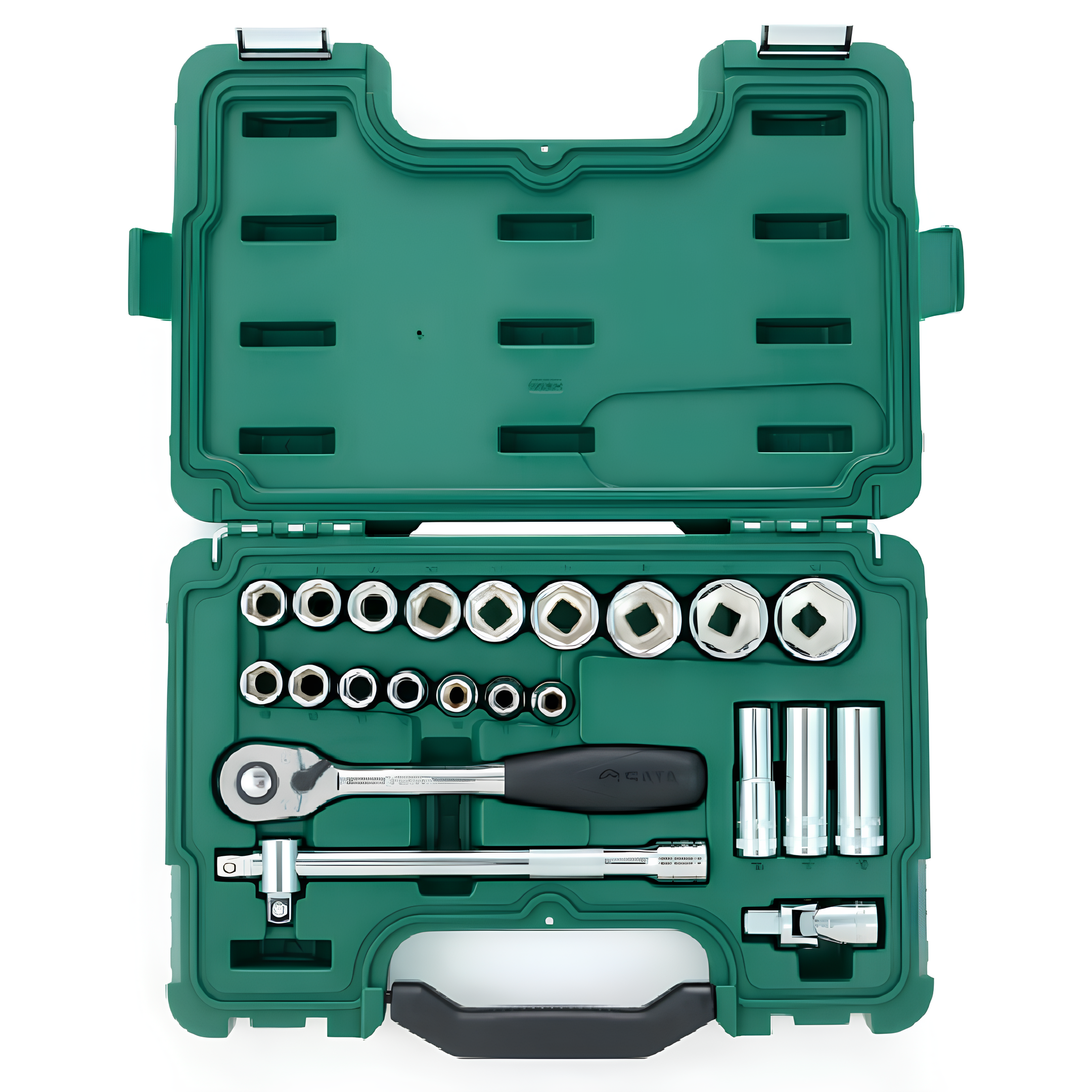 Jogo Soquetes Sextavados De 1/2" Pol 23Pçs St09005sj Sata