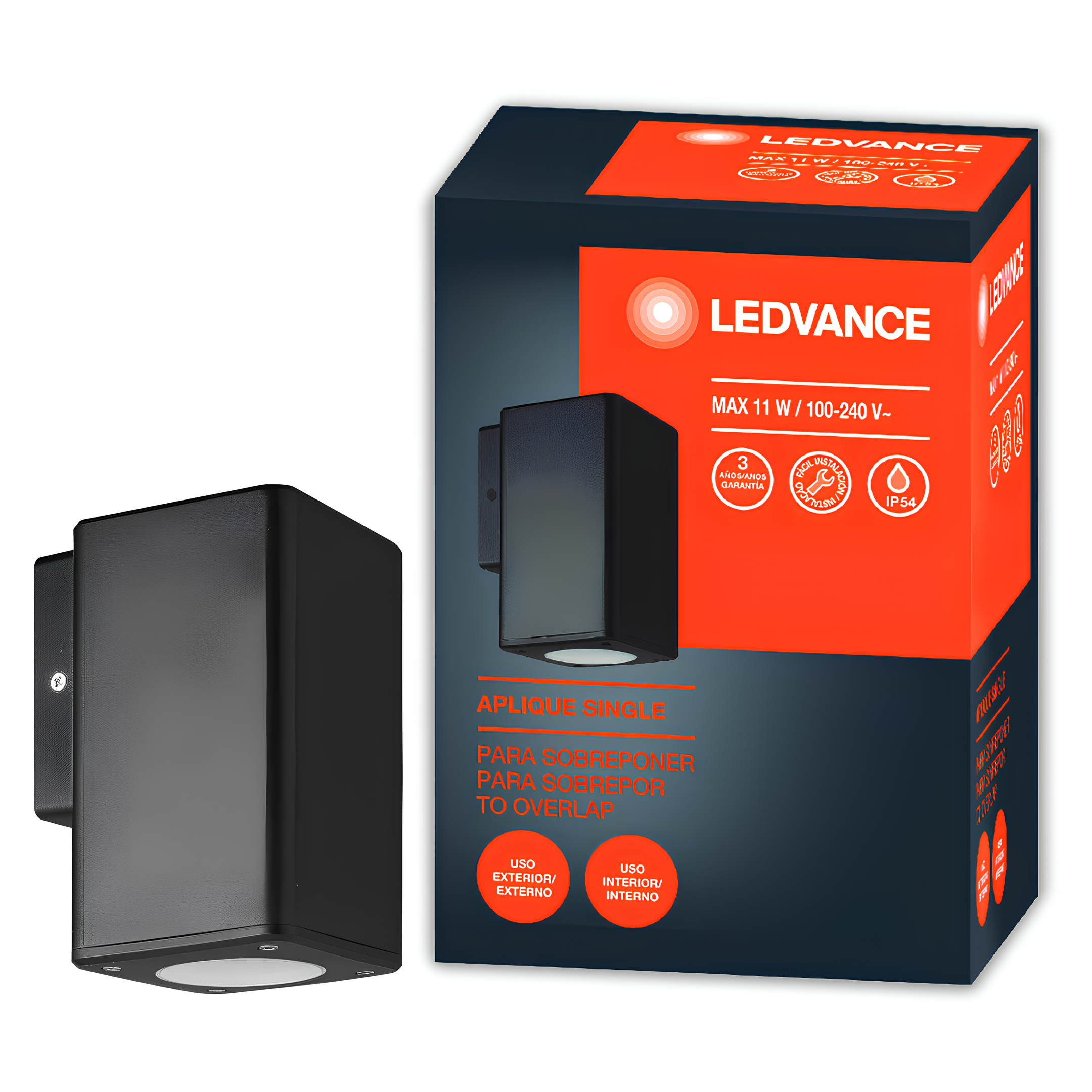 Luminaria Arandela Aplique Single 1X11w Ip54 Gu10 Ledvance
