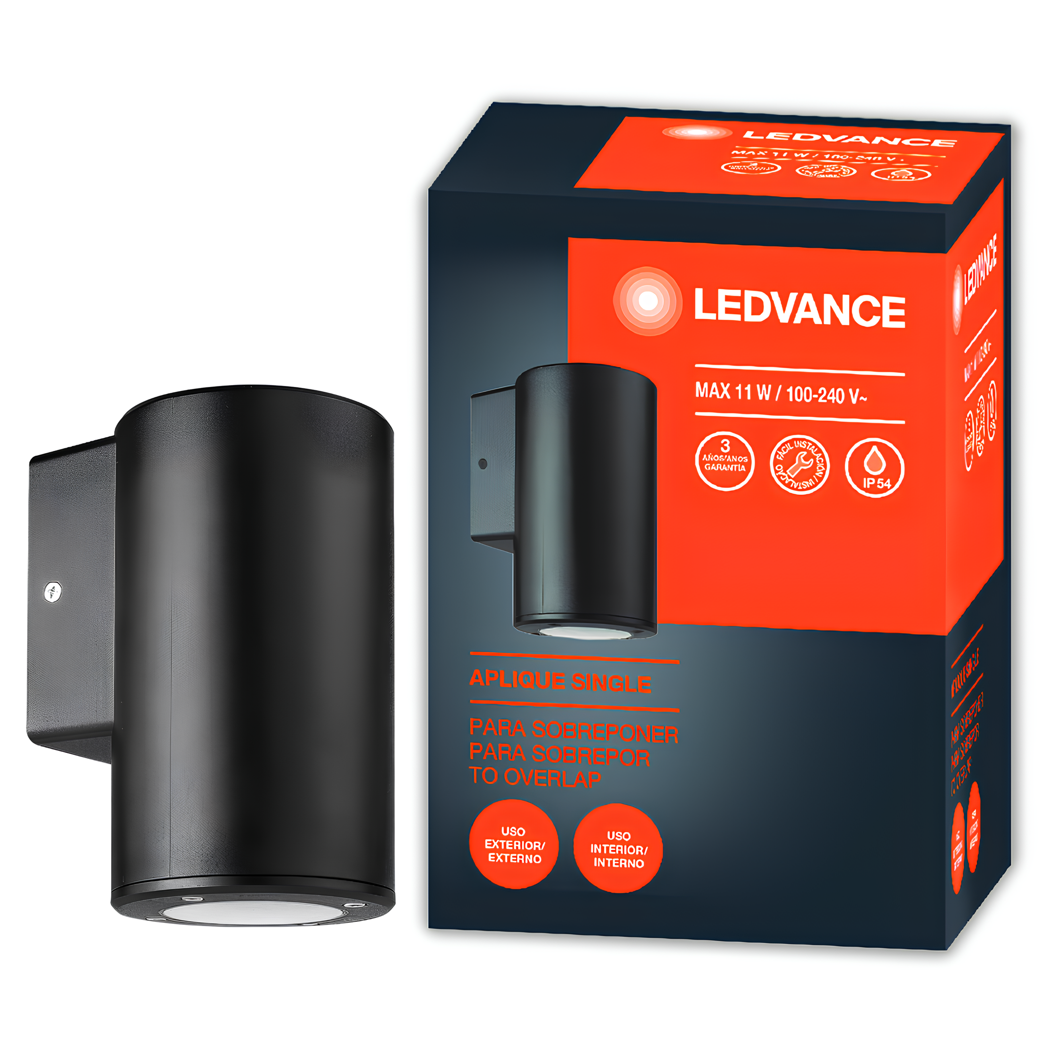 Luminaria Led Arandela Aplique Single Cylinder 1X11w Ledvance
