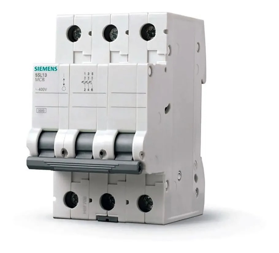 Disjuntor Tripolar 3P 70A e 80A Curva C 5Sl1 Siemens