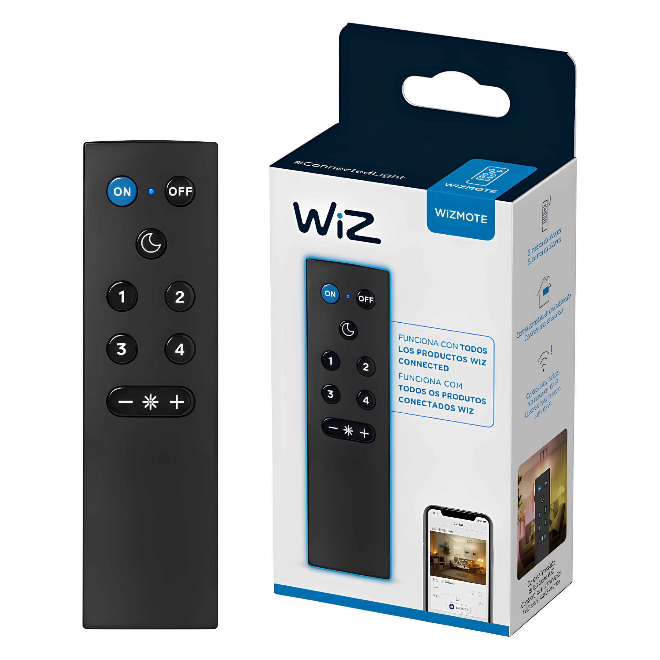 WiZmote Controle Remoto Para Iluminação Wiz