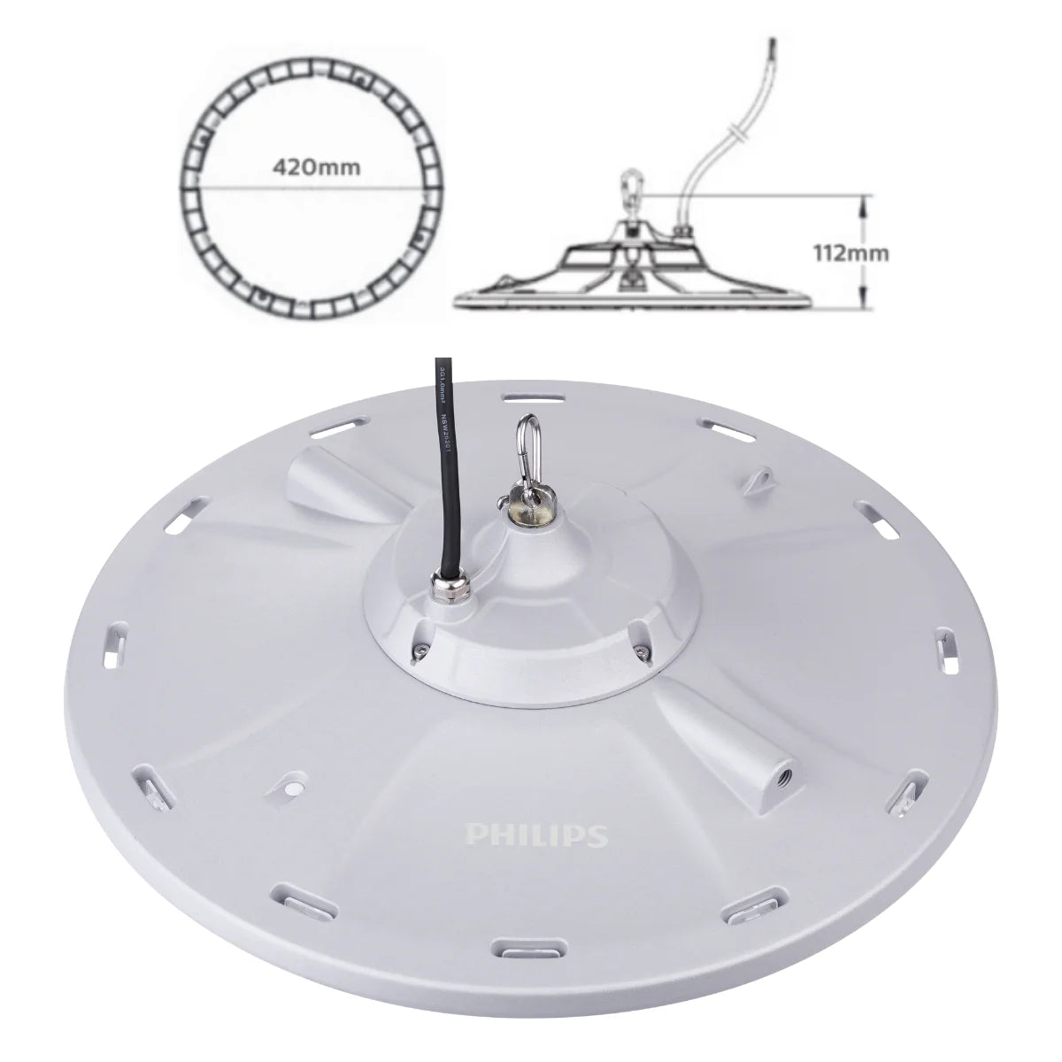 Luminaria Led Highbay 150W 6500K 240V 30000H Ip65 19500Lm