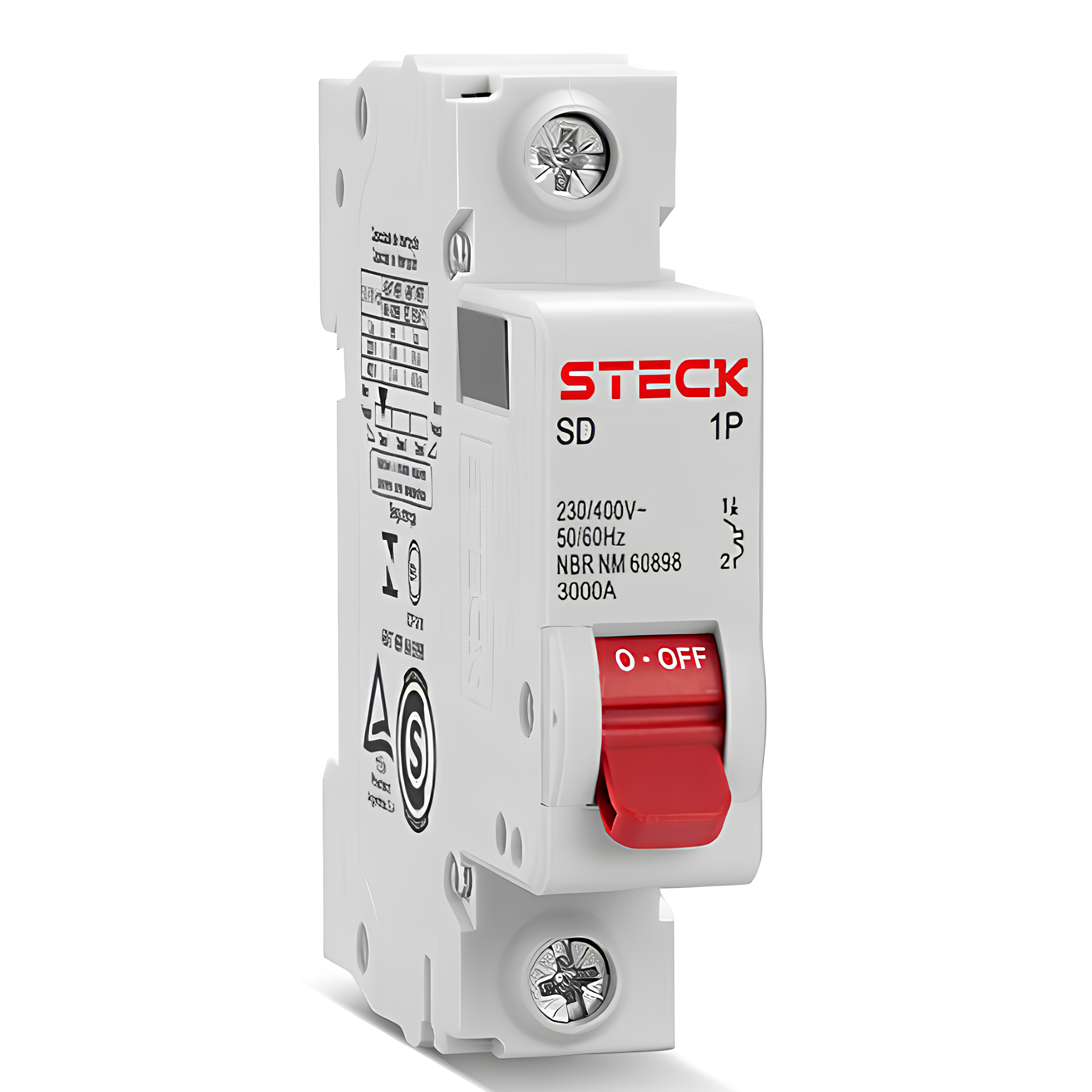 Disjuntor DIN Unipolar 40A SDD61C40 3KA – STECK