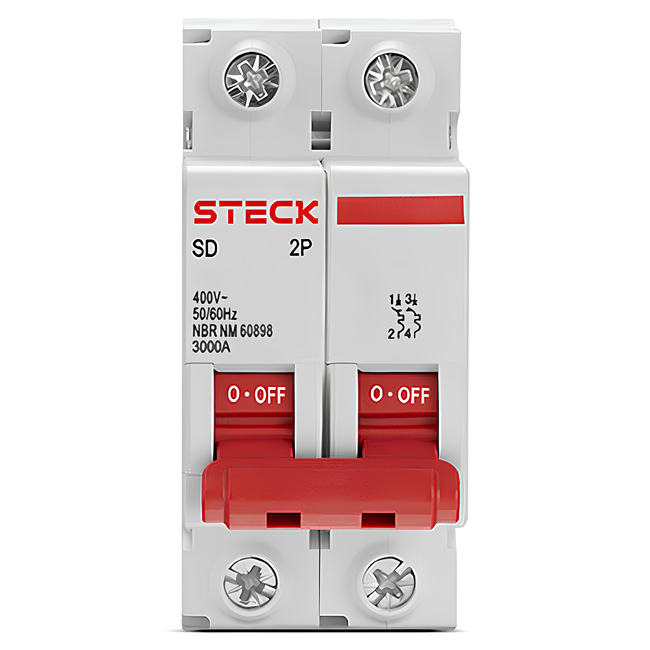 Disjuntor DIN Bipolar 32A SDD62C32 3KA – STECK