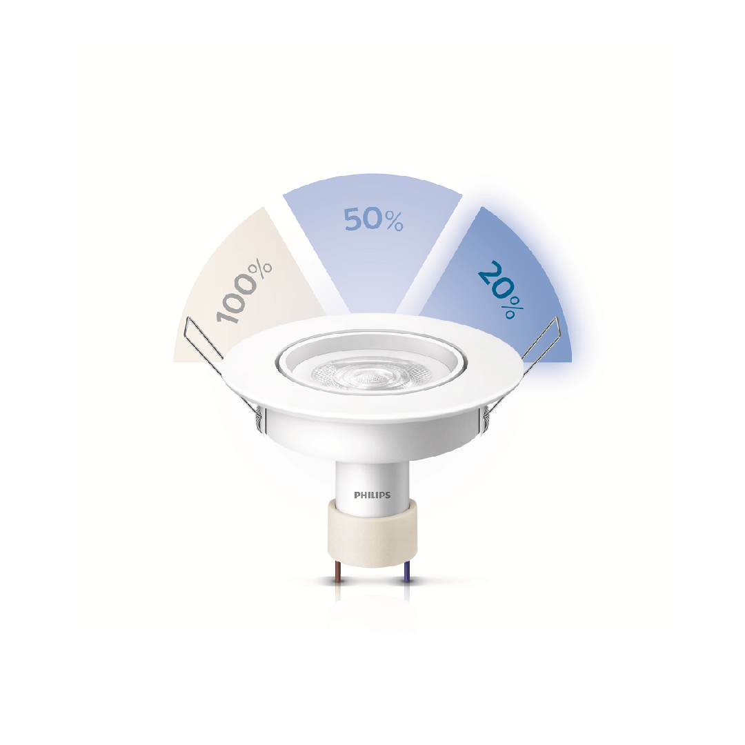 Spot Led Redondo 5w Sceneswitch Gu10 Bivolt Philips