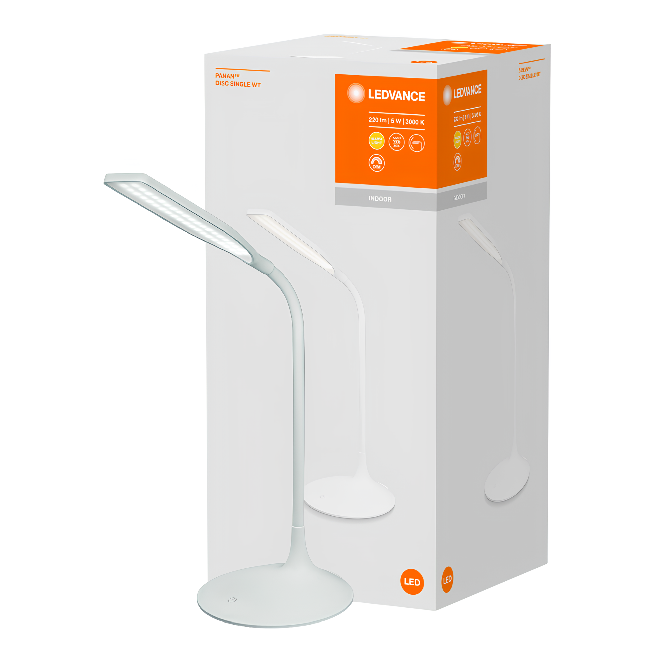 Luminaria Led Mesa Panan Disc 5W 3000K 220Lm Ip20 Ledvance