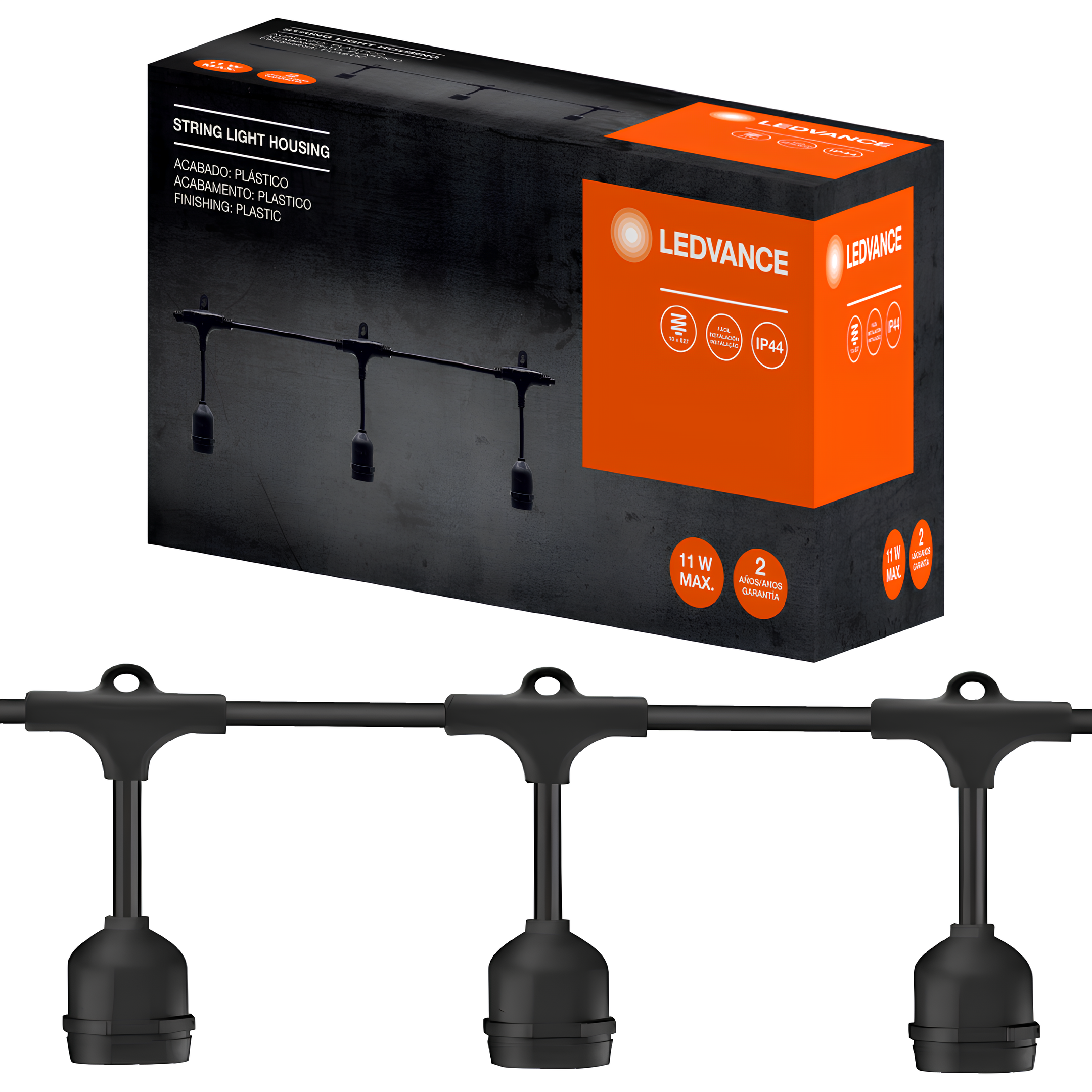 Cordao De Luz String Light Externo 11W Ip44 Bivolt E27 Ledvance