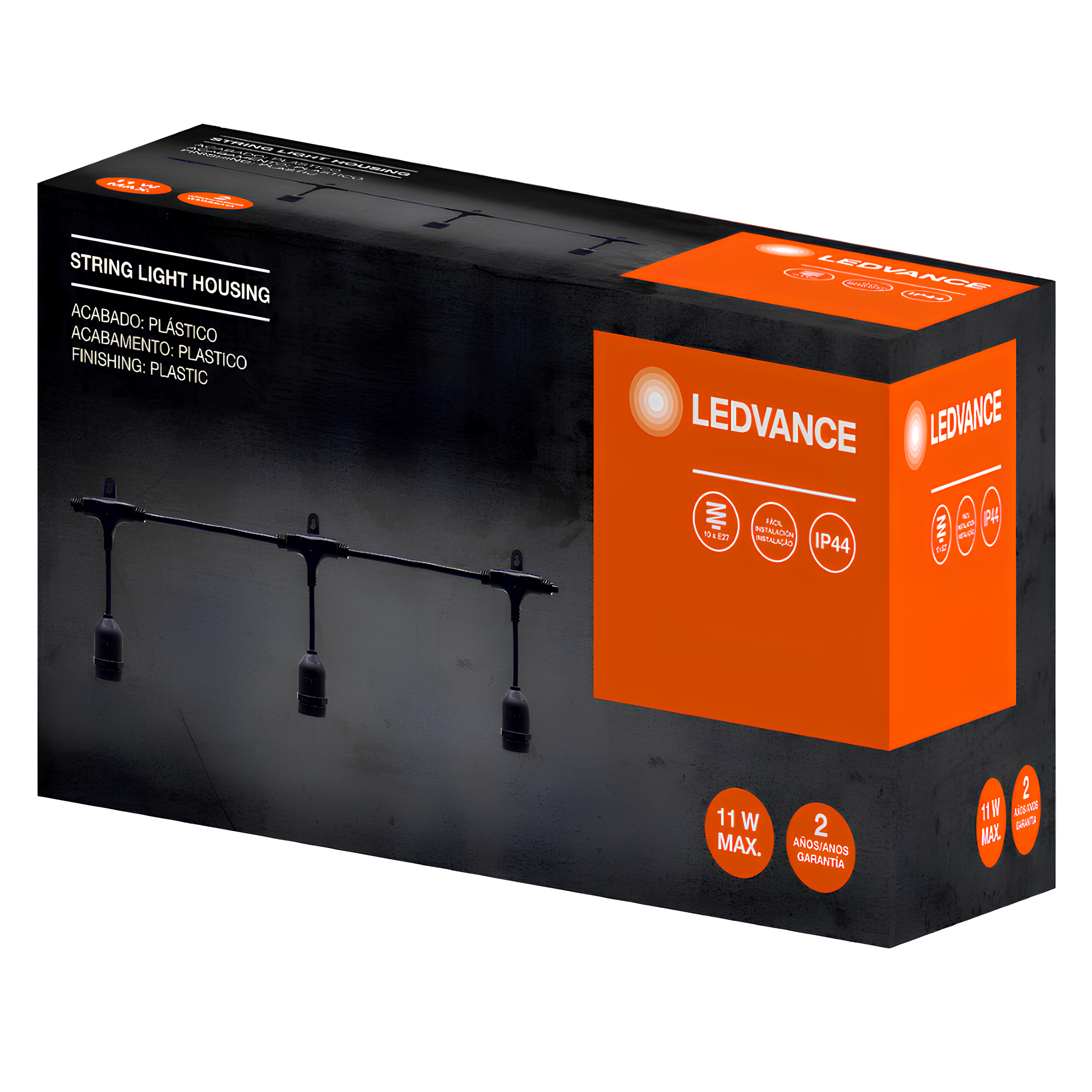 Cordao De Luz String Light Externo 11W Ip44 Bivolt E27 Ledvance