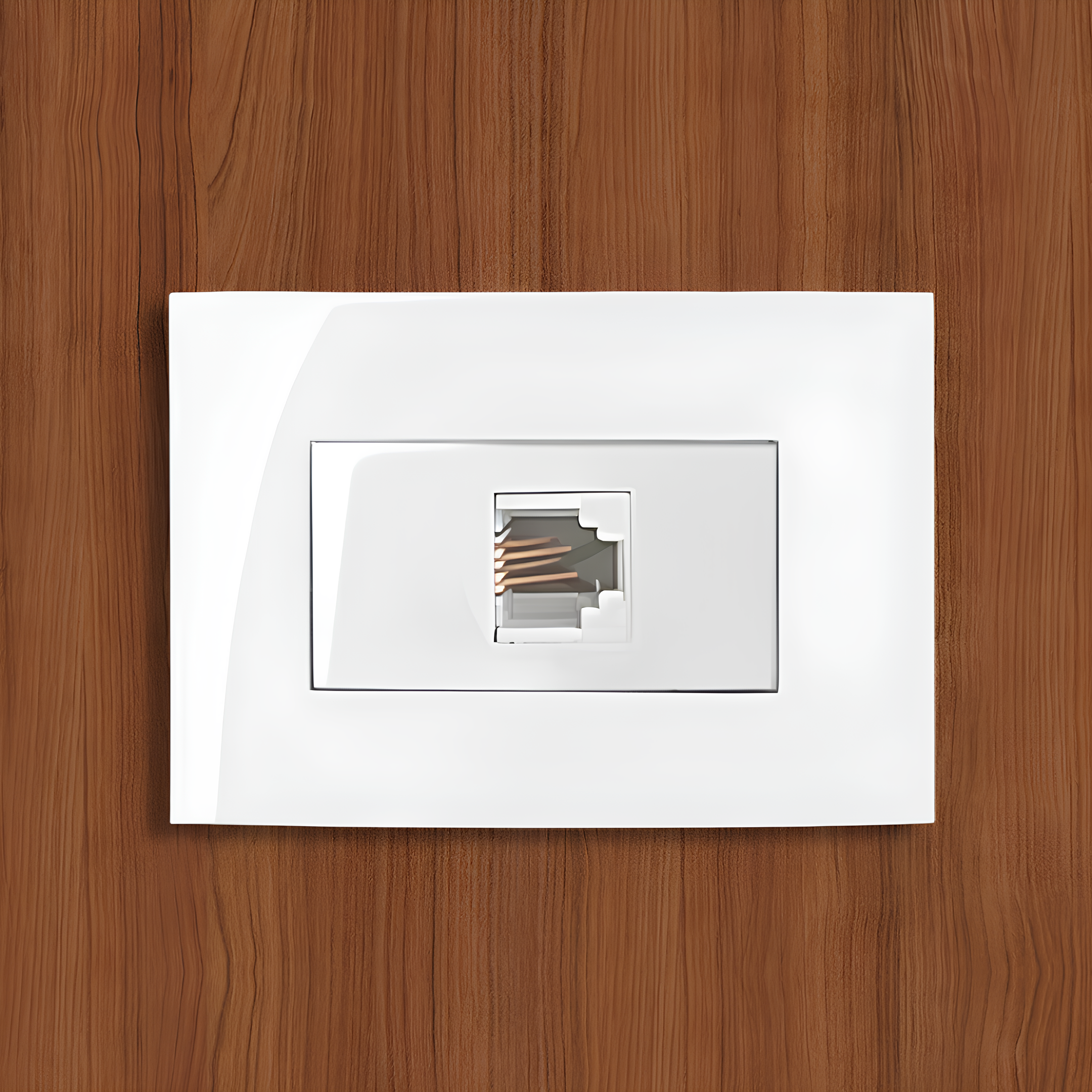 Tomada para telefone RJ11 Branco Sleek 65x45mm Margirius