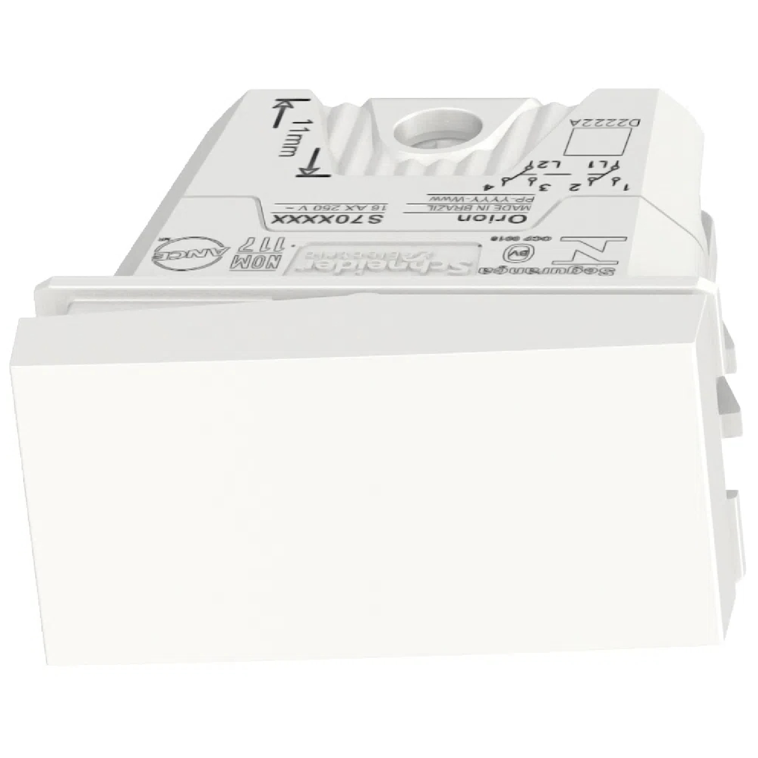 Modulo Interruptor Bipolar Paralelo 10A 250V Orion S70110404 Schneider
