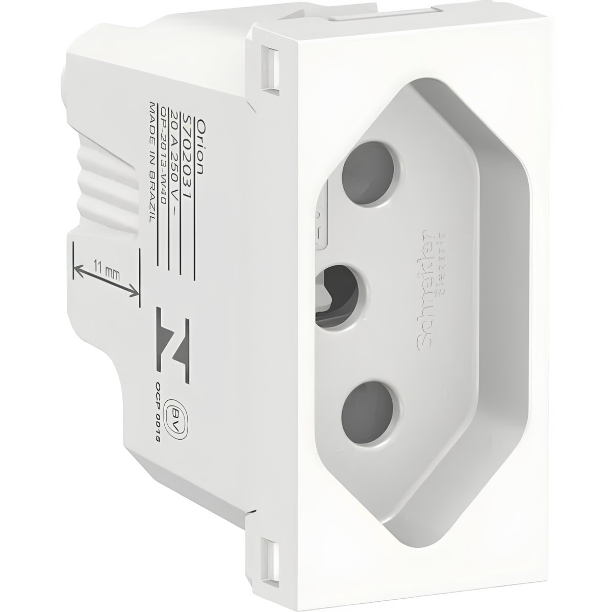 Modulo Tomada 2P+T 20A 250V Orion S70203104 Schneider