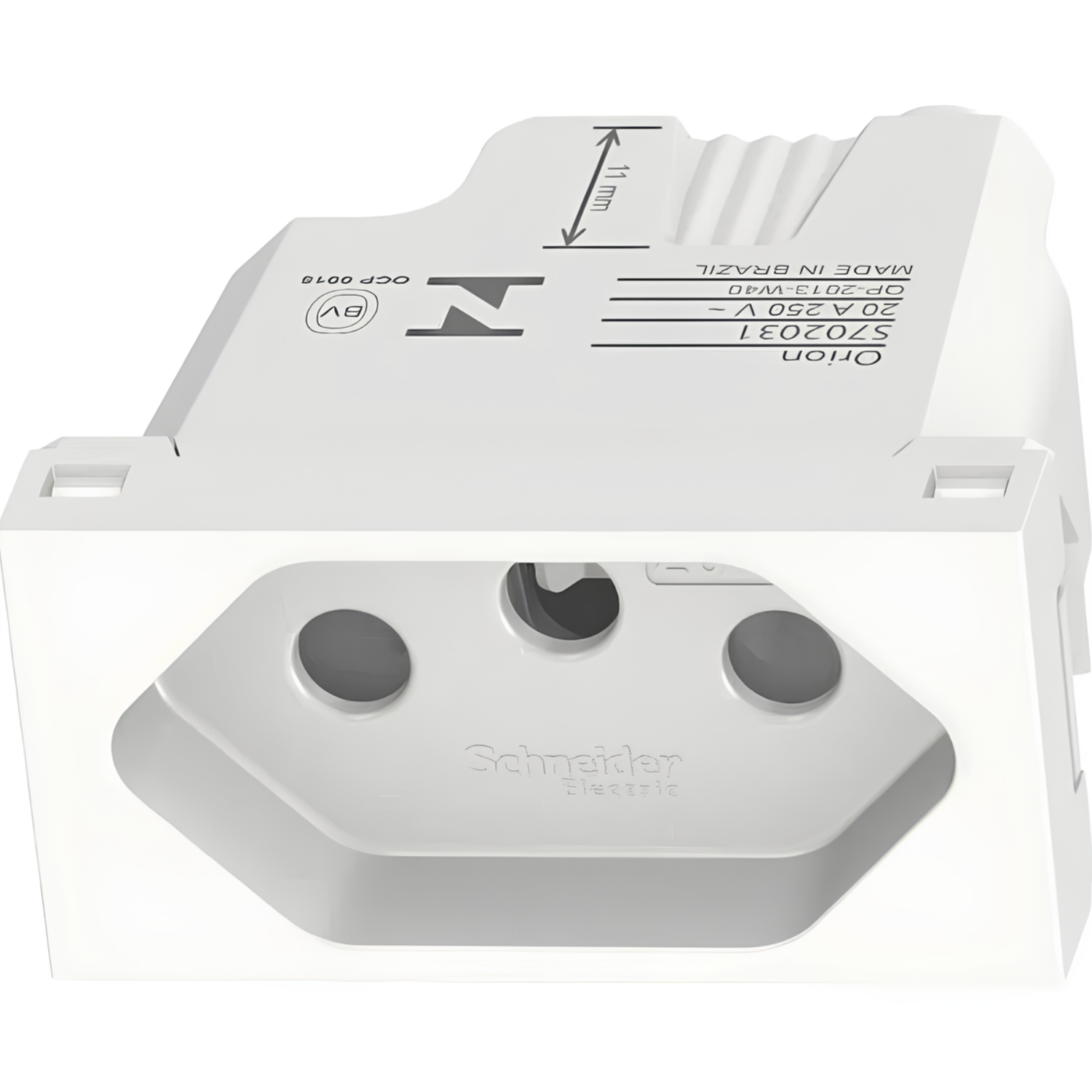 Modulo Tomada 2P+T 20A 250V Orion S70203104 Schneider