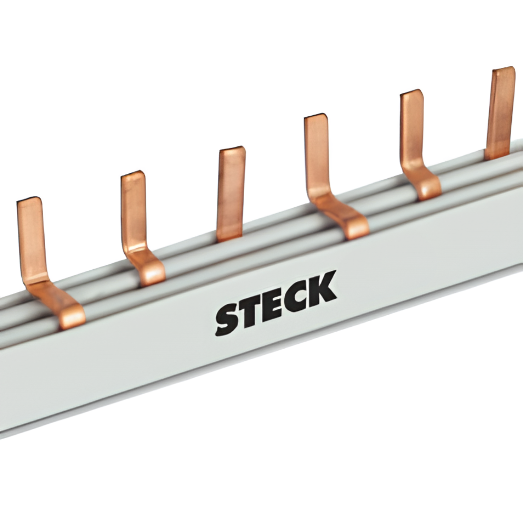 Barramento Pente Tripolar Para 57 Polos 80A S3F1000B Steck
