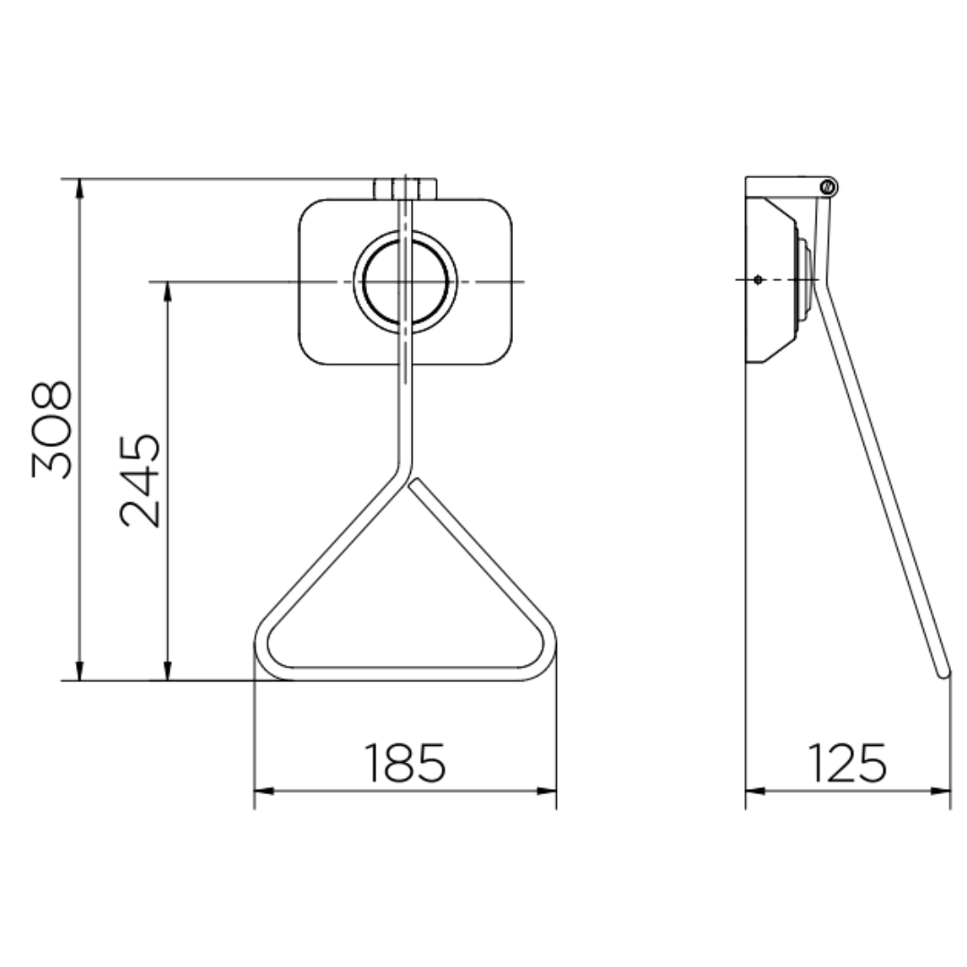 Acabamento para Válvula de Descarga Cromado Benefit Docol