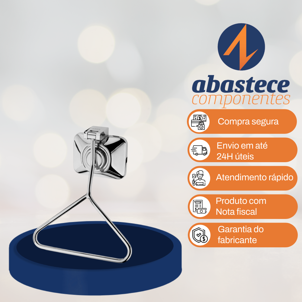 Acabamento para Válvula de Descarga Cromado Benefit Docol