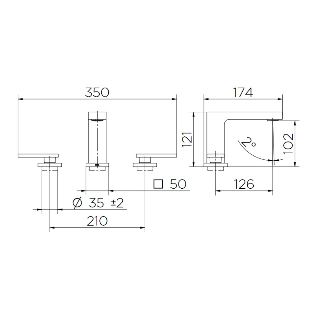 Misturador para Banheiro New Edge Grafite Escovado 00925270 Docol