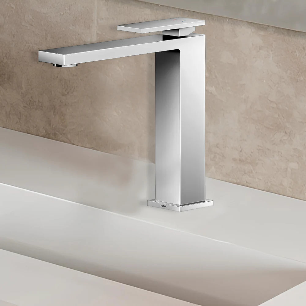 Misturador Monocomando para Lavatório de Mesa Bica Alta New Edge 00925406 Docol
