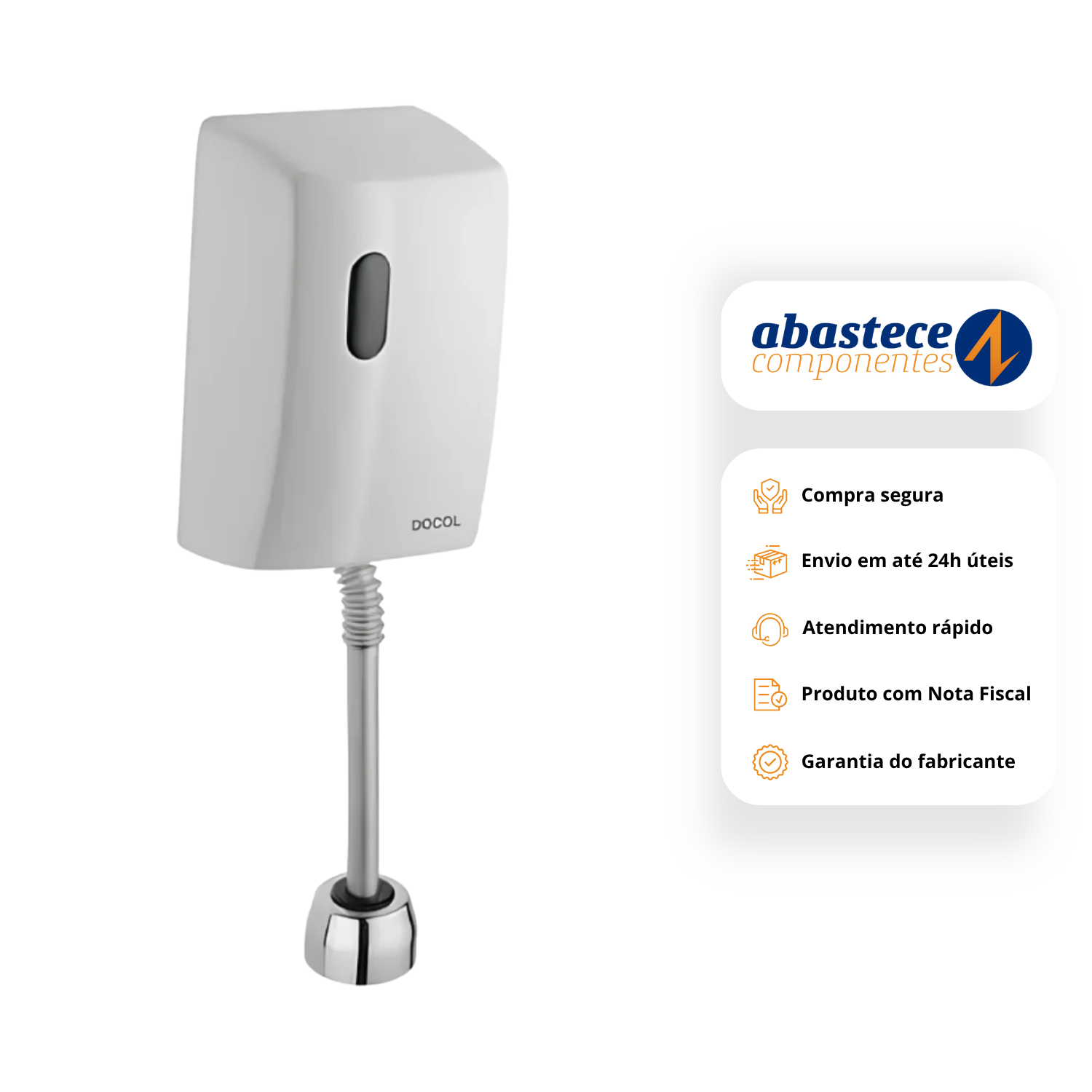 Válvula de Mictório Eletric Zenit Branca 00391226 Docol