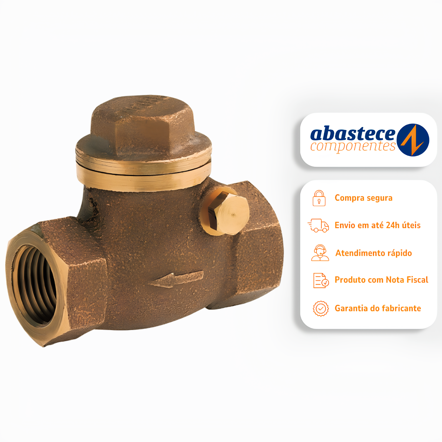 Válvula de Retenção Horizontal 2" 30202000 Docol