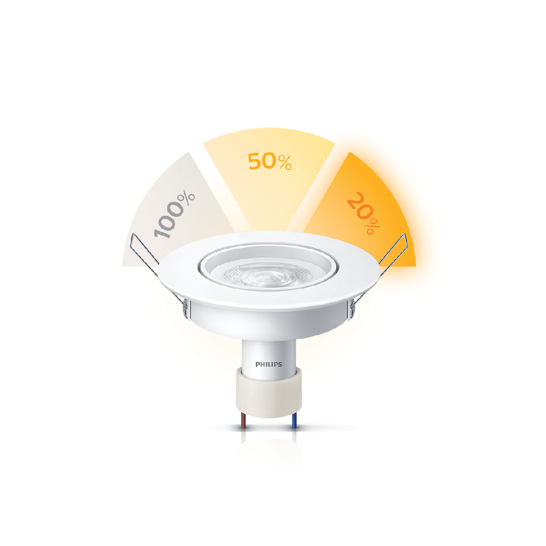 Spot Led Redondo 5w Sceneswitch Gu10 Bivolt Philips