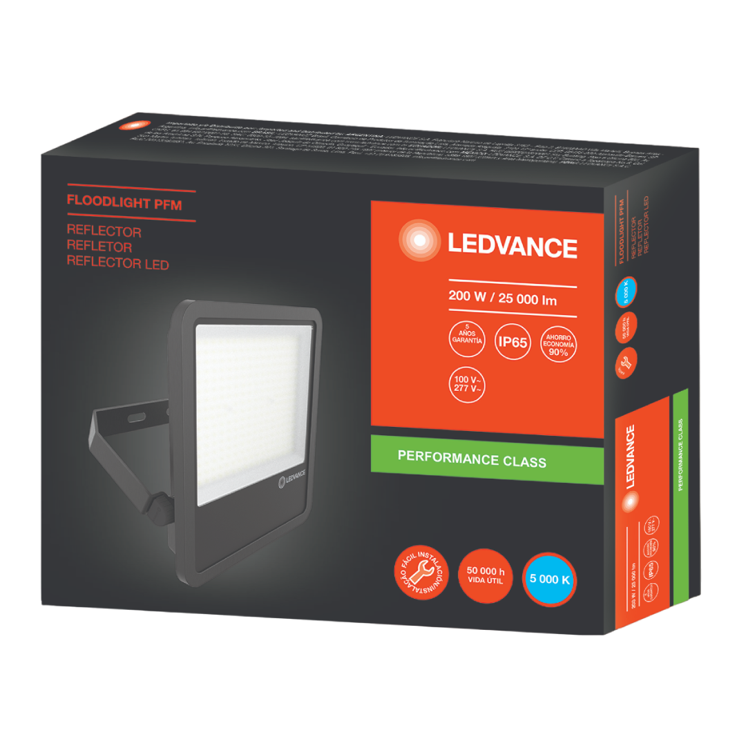 Refletor Led Floodlight Pfm 200W 5000K 25000Lm 100° Ledvance