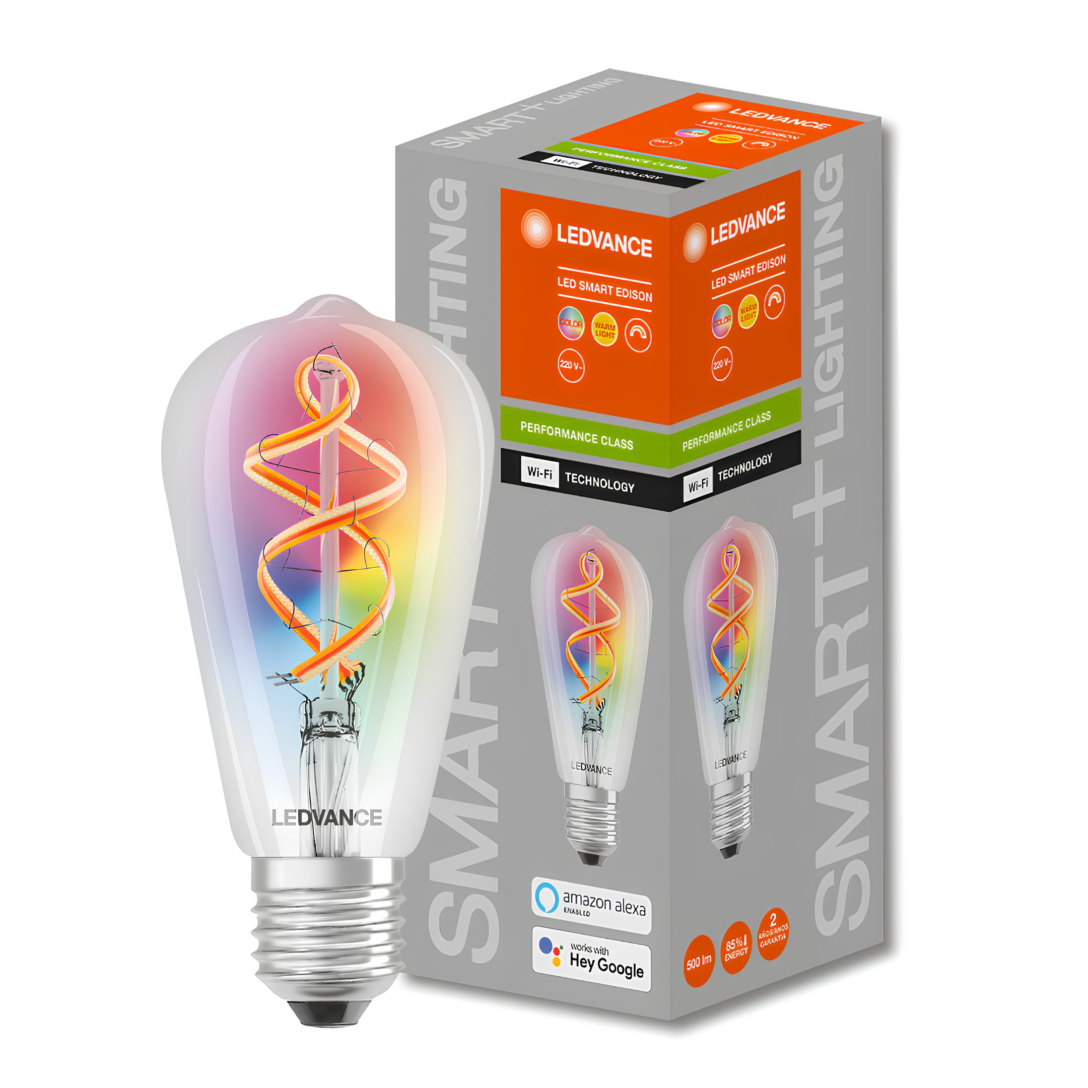 Lampada Led St64 Filamento Smart+ Wifi 6W 500Lm 320° E27 Ledvance