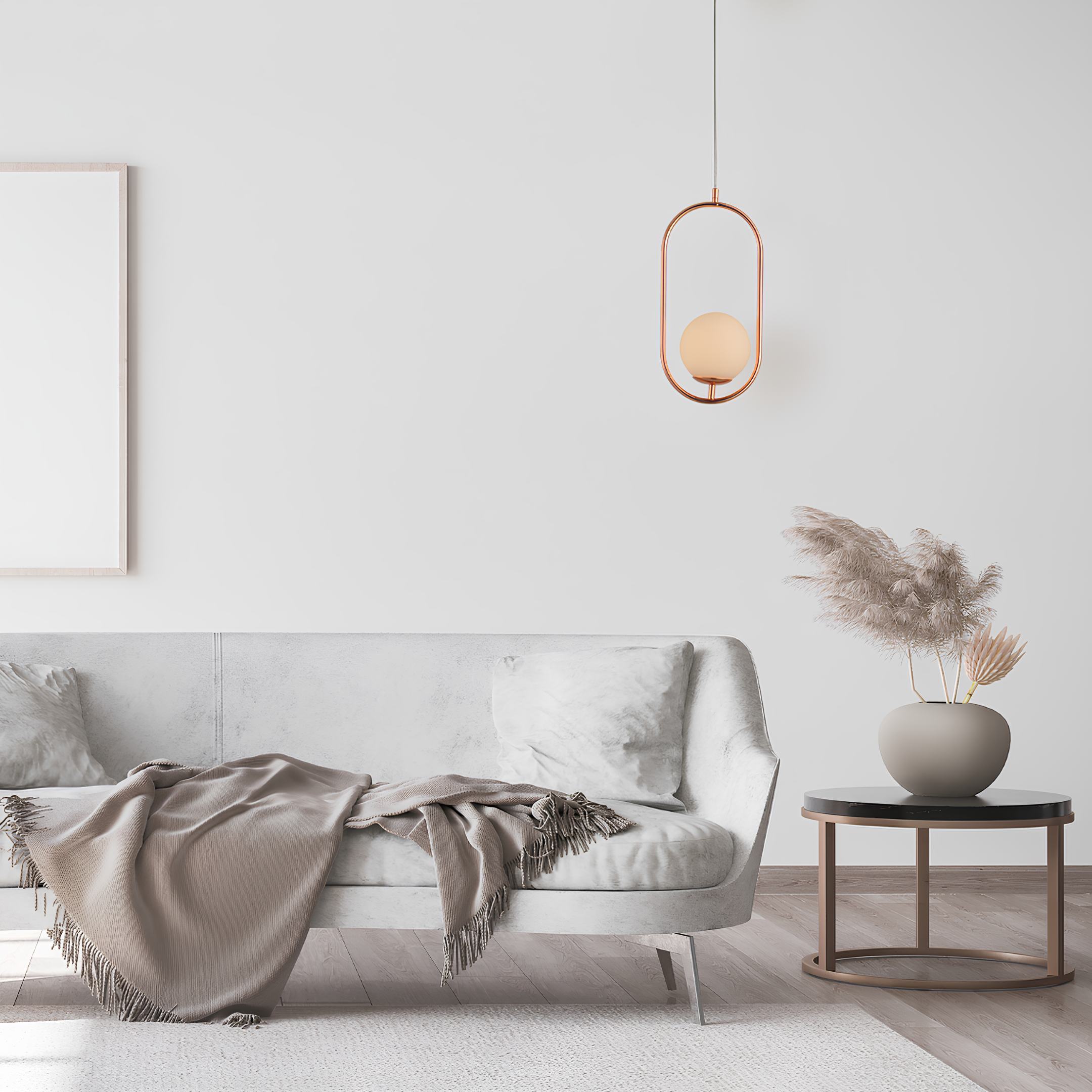 Luminária Pendente Perola Arco Cobre 1XG45 Ip20 Bivolt Avant