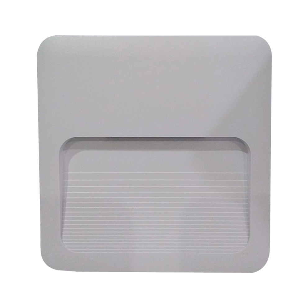 Balizador Led Embutir Quadrado Elegance Branco 4x4 2w Avant