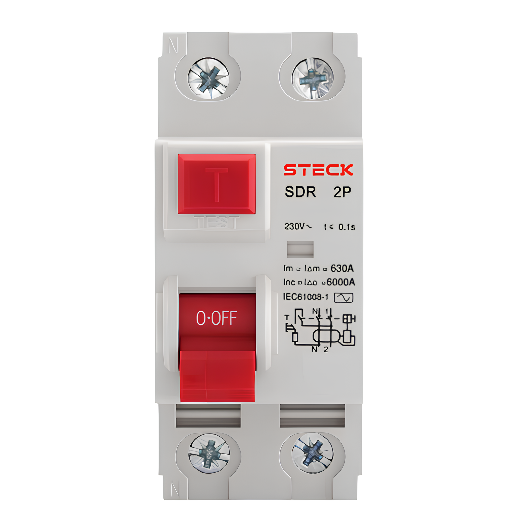 Interruptor Diferencial Dr 2 Polos 63A 30Ma Sdr26330 Steck