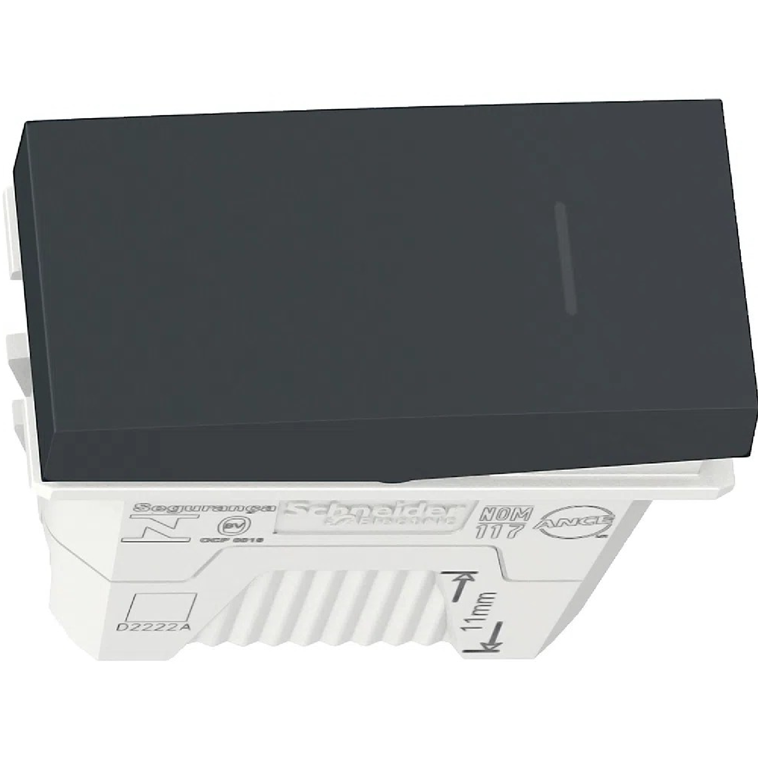 Modulo Pulsador Universal 10A 1M Grafite S70110694 Orion Schneider