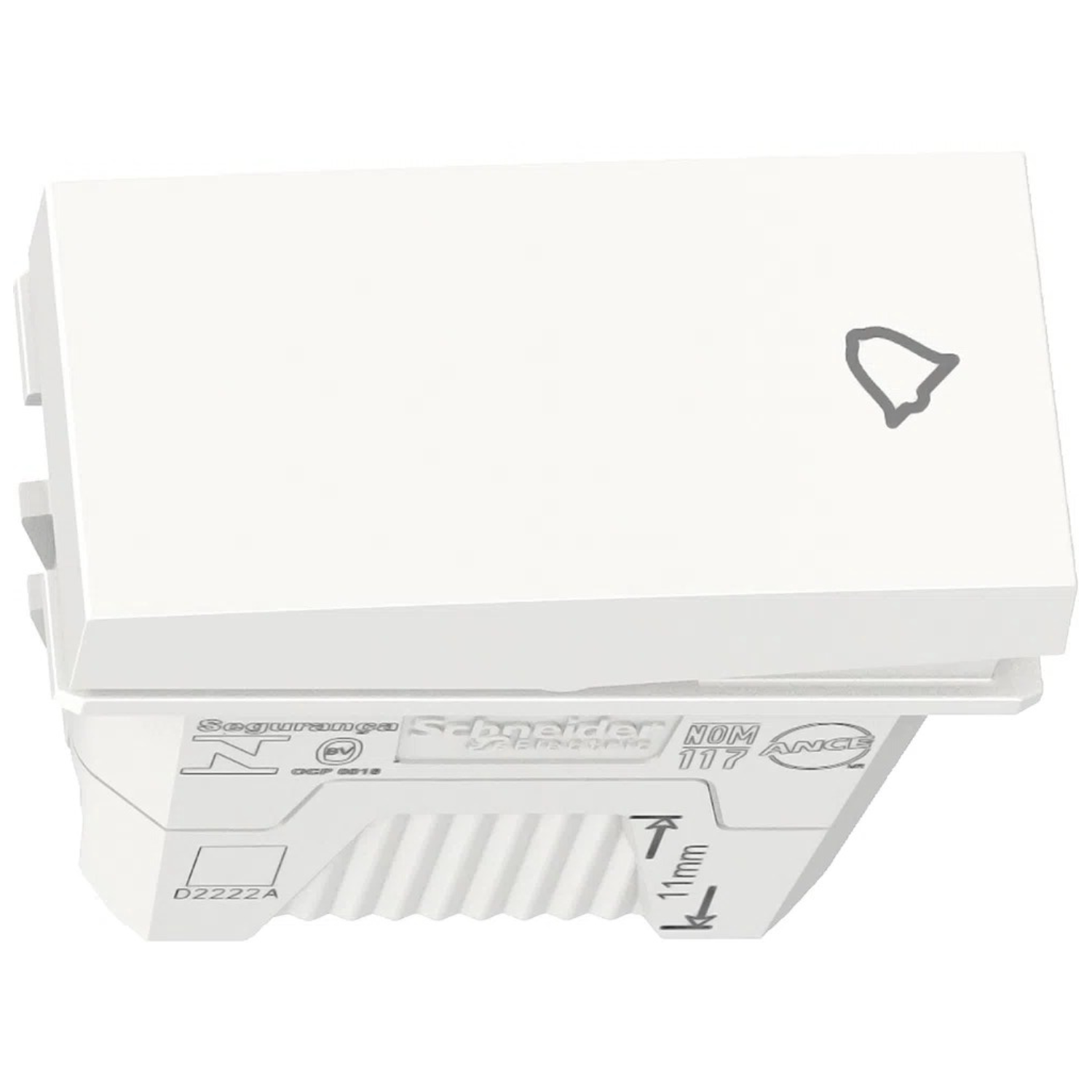 Modulo Pulsador Campainha 10A 1M S70112604 Orion Schneider