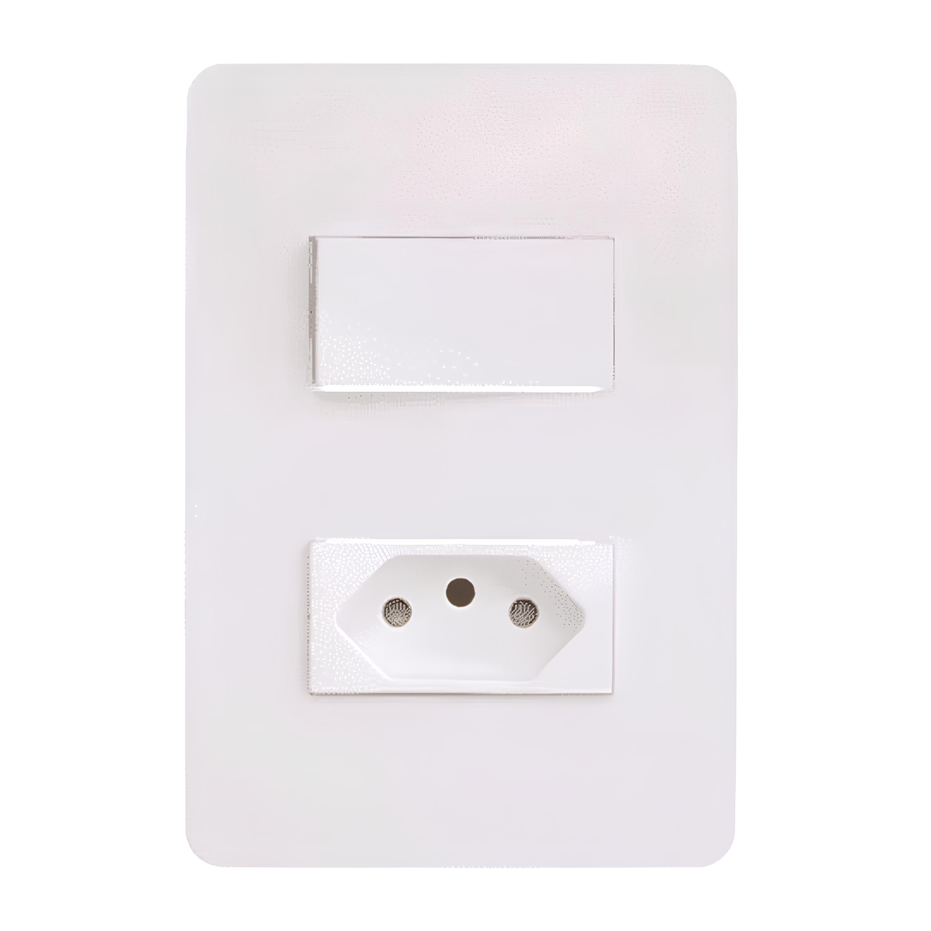 Conjunto Interruptor Simples 10A + Tomada 2P+T 10A Pl Orion Schneider